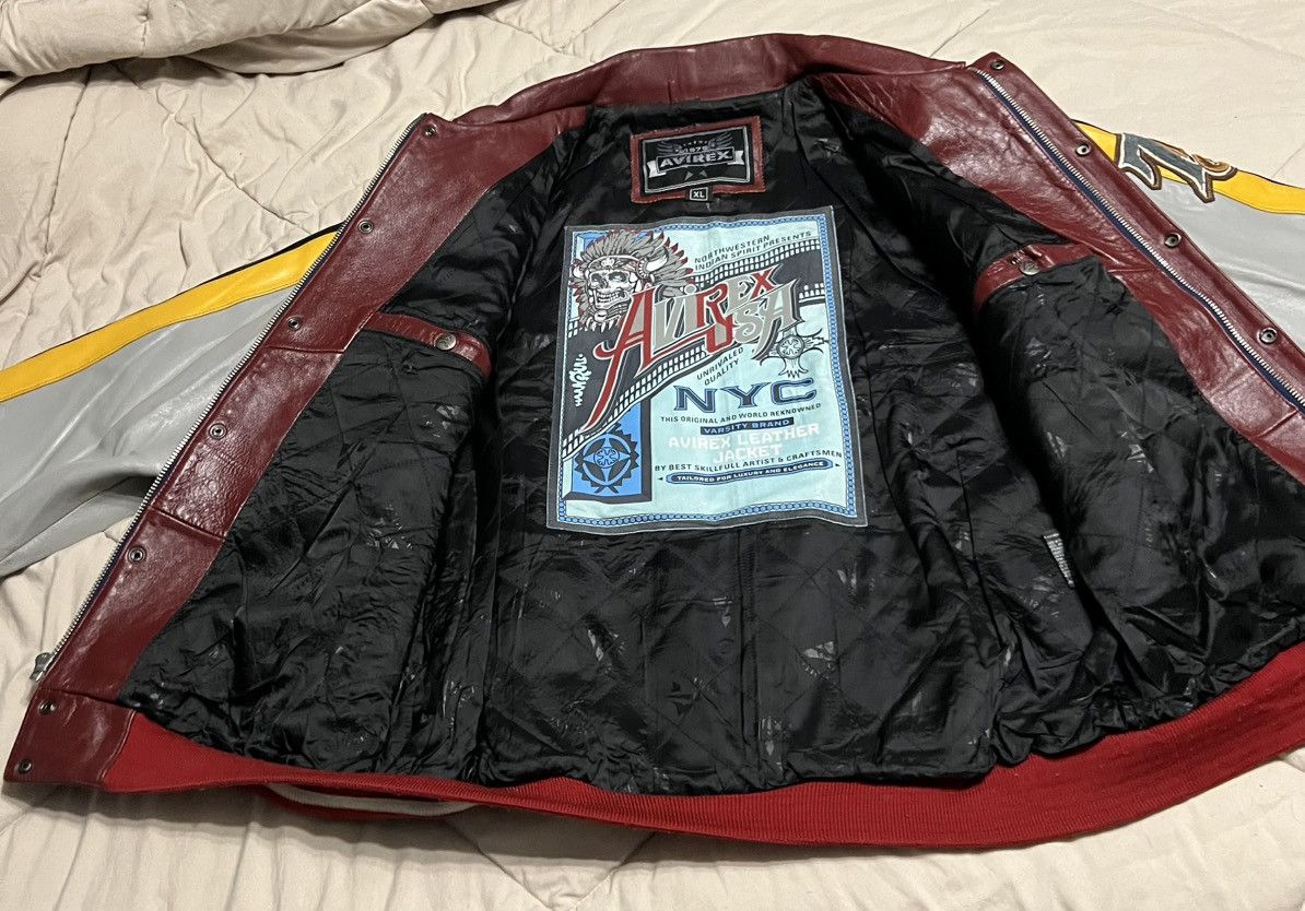Avirex Avirex leather jacket burgundy good condition xl Size US XL / EU 56 / 4 - 7 Thumbnail
