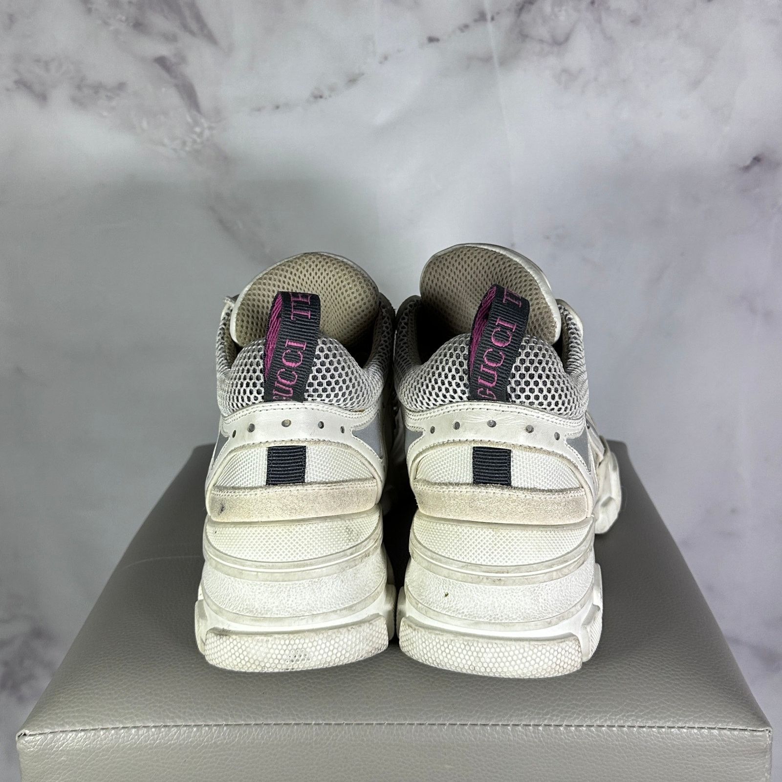 Gucci Flashtrek Low White Size US 7 / IT 37 - 5 Thumbnail