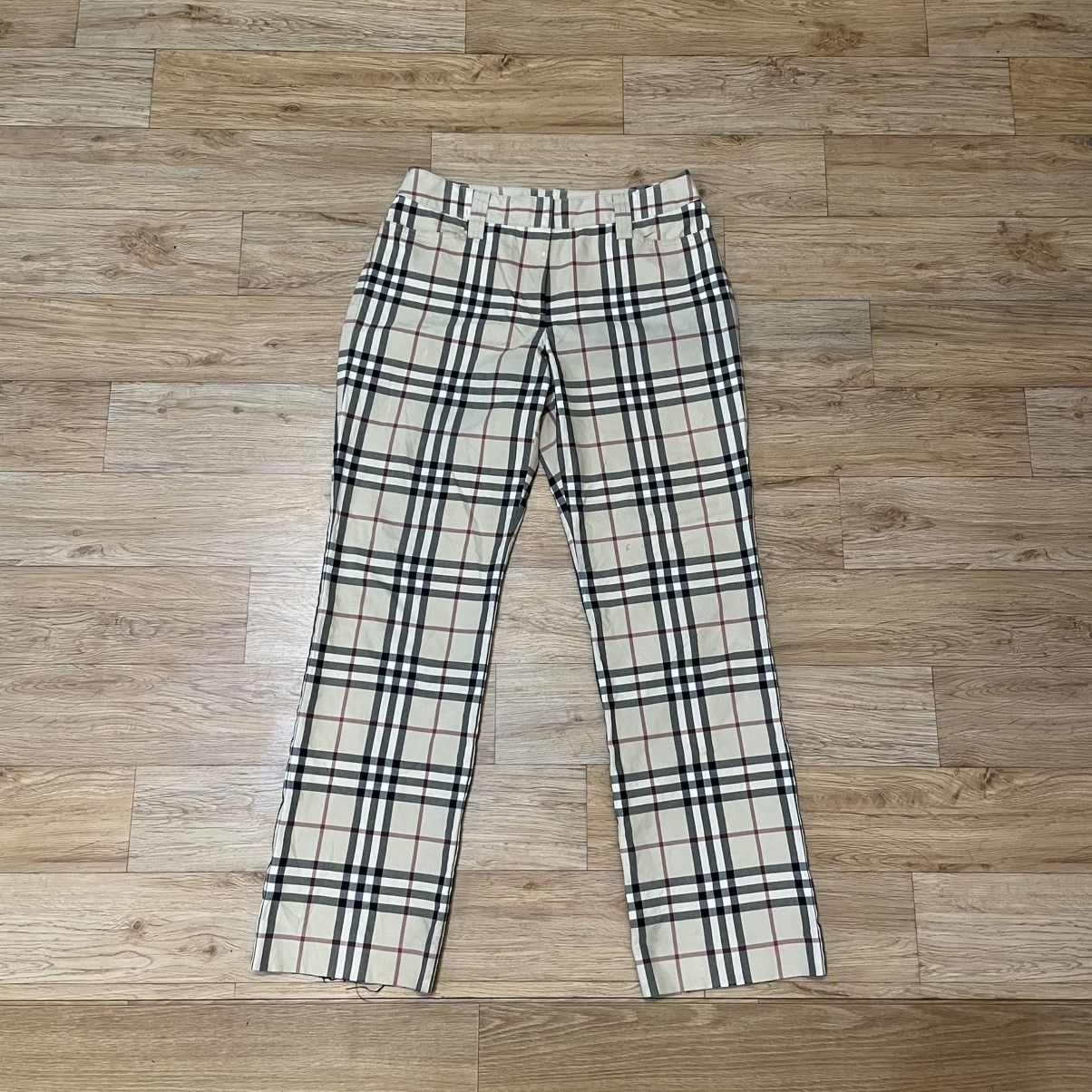 Burberry Burberry London Nova Check Workwear Pants Size 27" / US 4 / IT 40 - 1 Thumbnail