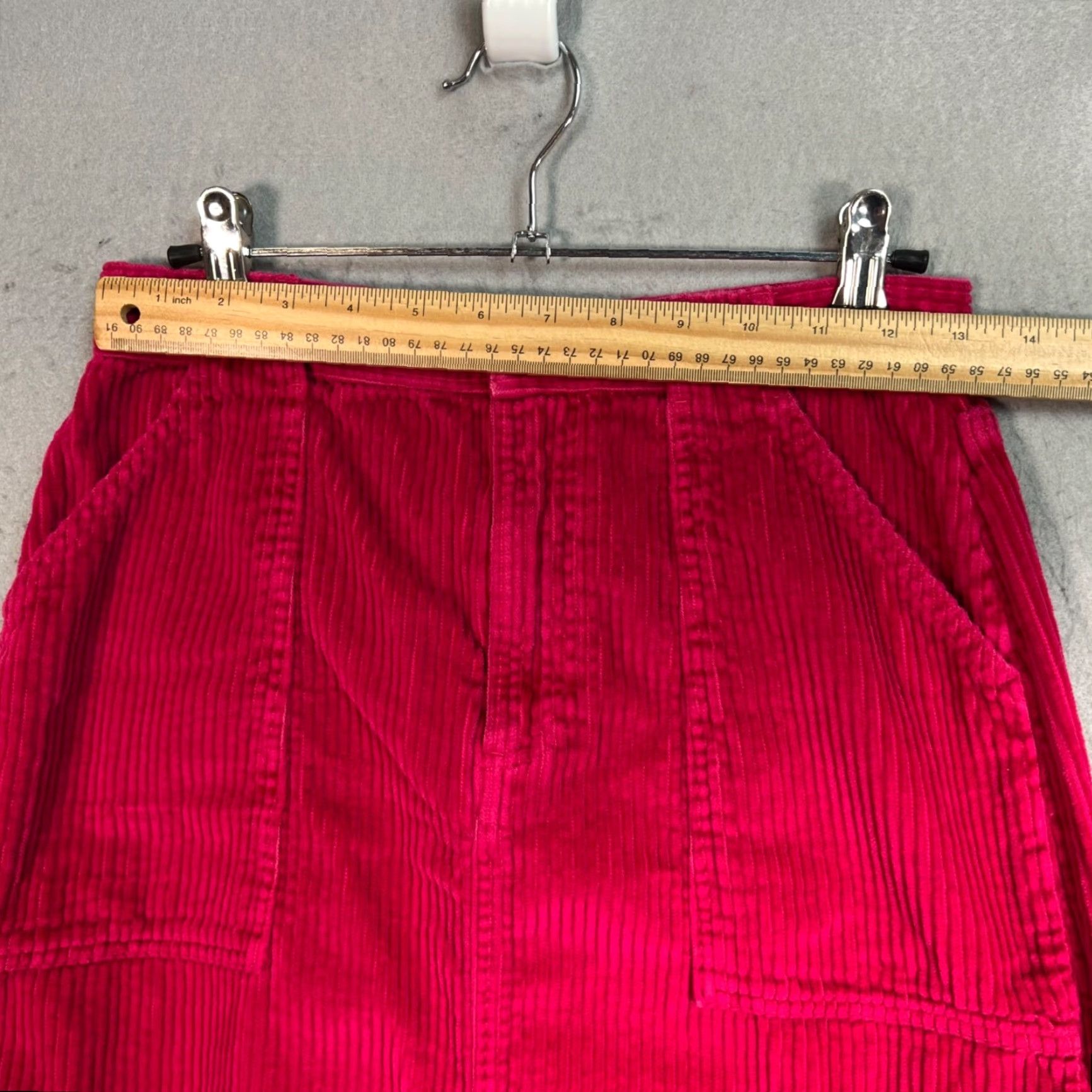 Gap Gap Womens Size 2 Corduroy Mini Skirt Pink Cotton Casual Size 26" / US 2 / IT 38 - 5 Thumbnail