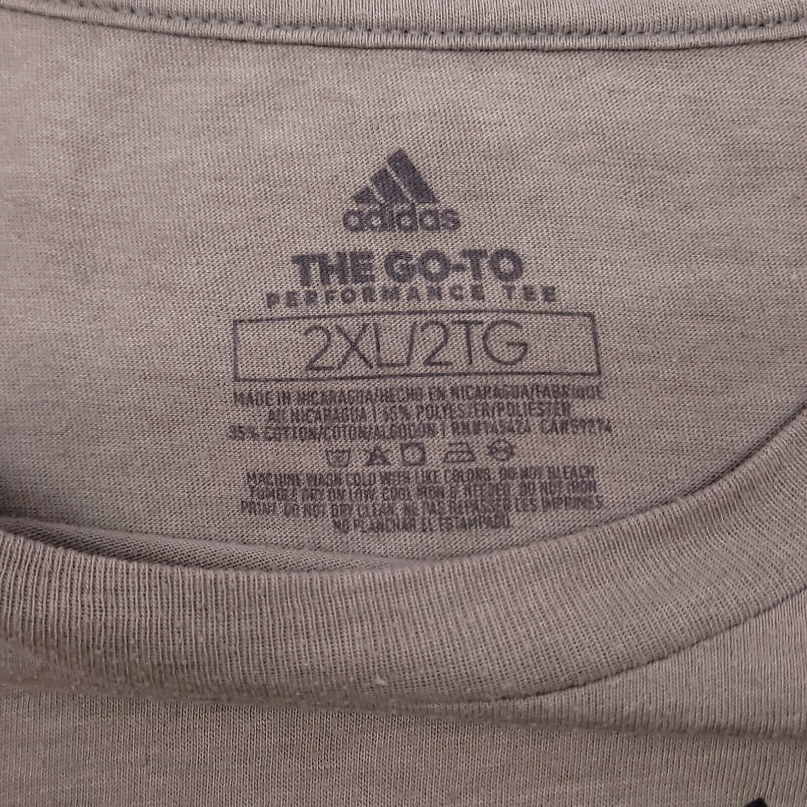 Adidas Adidas Casual Graphic T-Shirt Adult Mens Size 2XL Gray Black Size US XXL / EU 58 / 5 - 3 Thumbnail