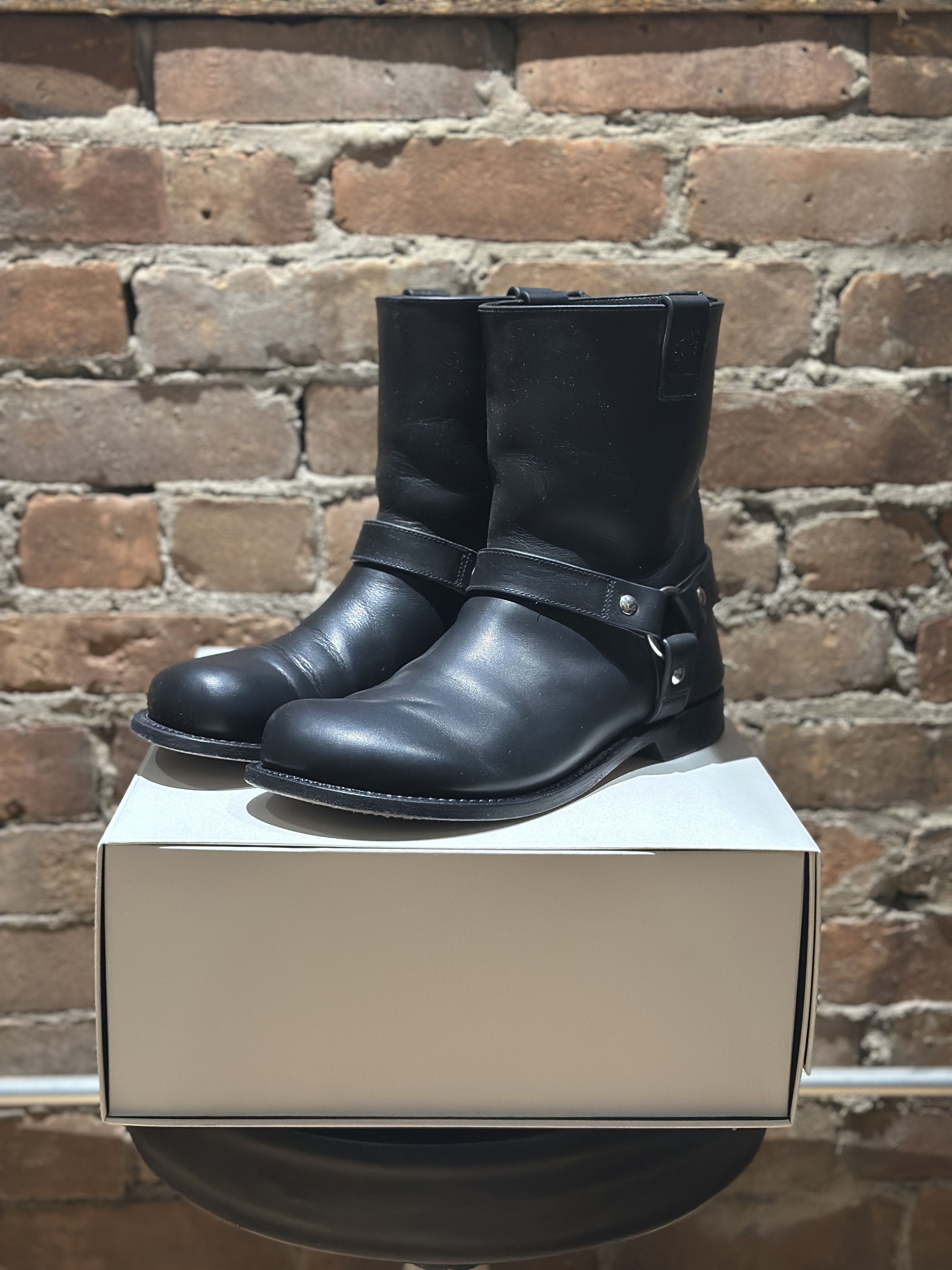 Loewe LOEWE Campo Leather Harness Biker Boots – Black (EU 41) Size US 8 / EU 41 - 2 Thumbnail
