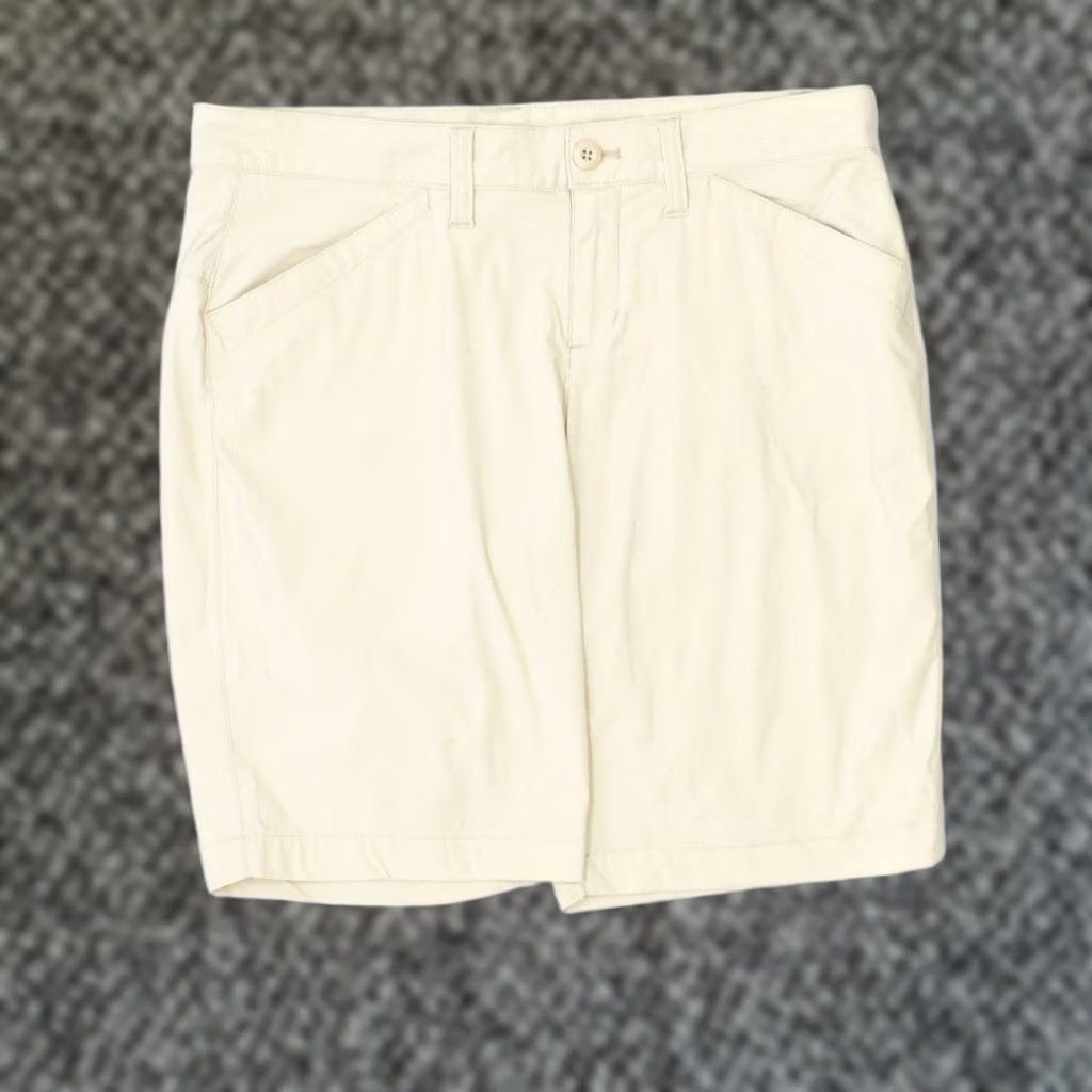 Eddie Bauer Eddie Bauer Womens Casual Shorts US 4 Small W32 Beige Nylon Low Waist Size 28" / US 6 / IT 42 - 1 Thumbnail