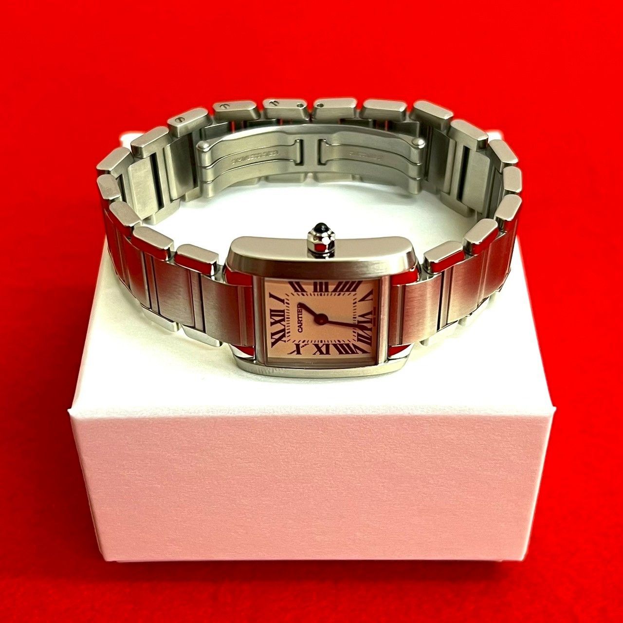 Cartier Cartier Cartier Tank Française Stainless Steel Quartz Metal Quartz 32003 DUTY FREE for USA Size ONE SIZE - 1 Thumbnail