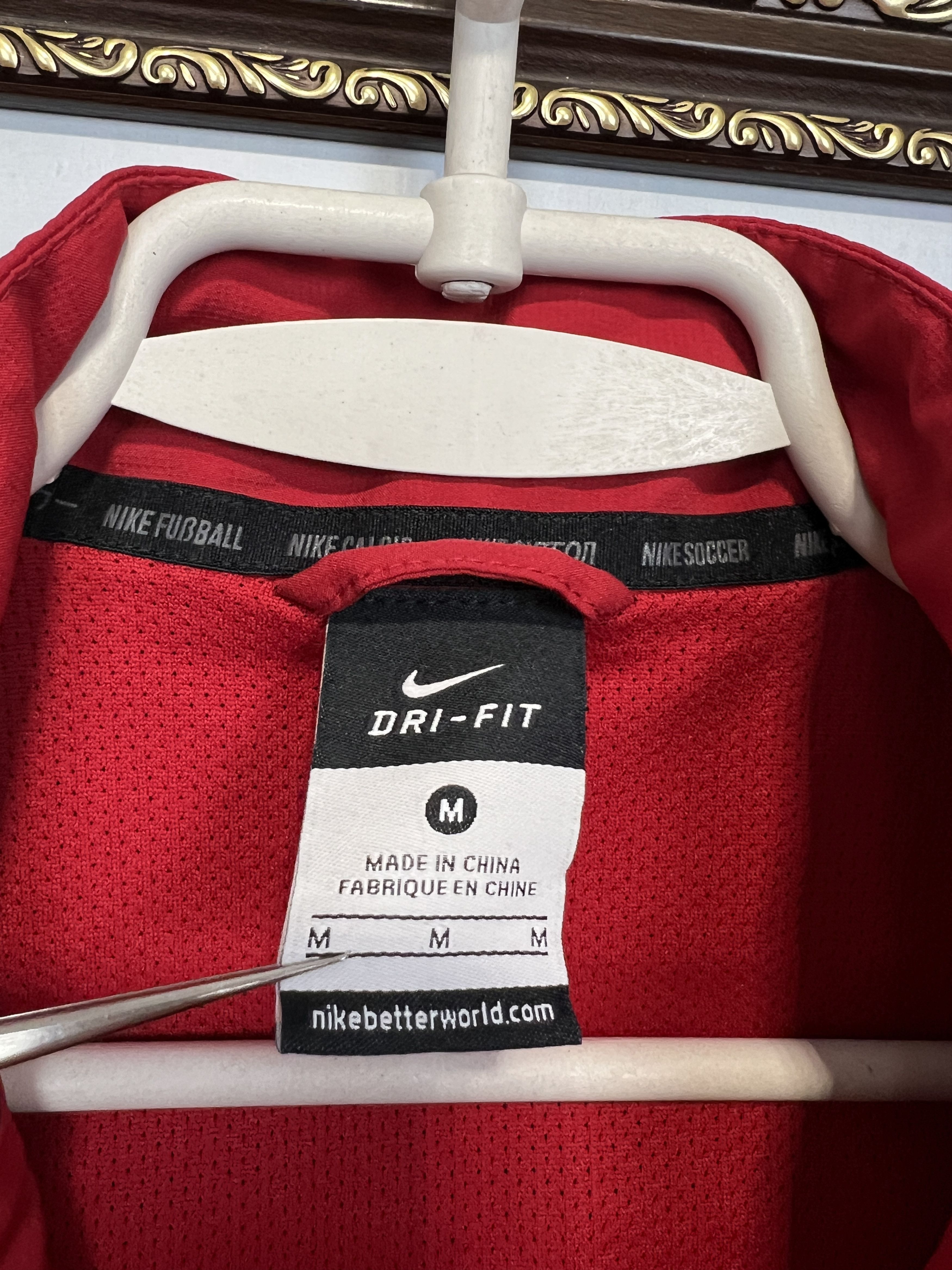 Nike Vintage France Football Red Jacket Soccer Track Top National Size M / US 6-8 / IT 42-44 - 8 Thumbnail