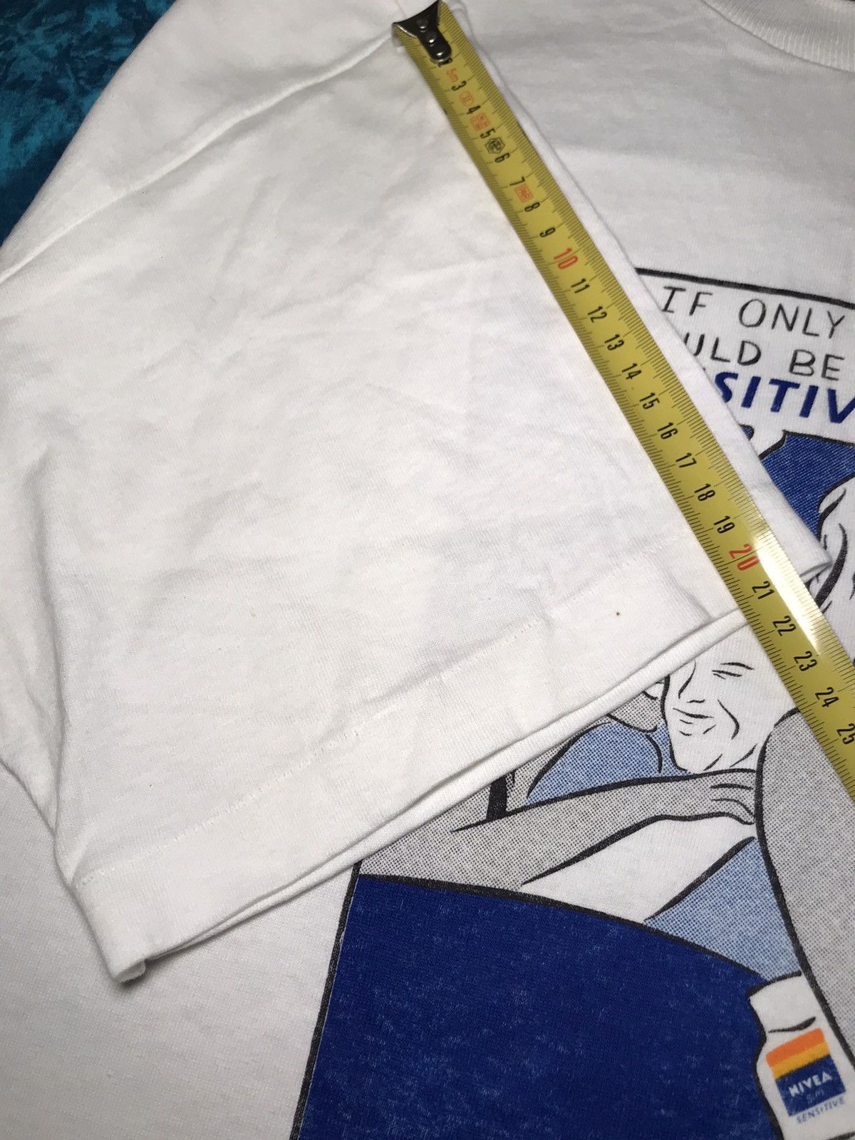 Other Vintage Y2K 90s NIVEA Sensitive Souls Screen Stars T-shirt Size US XL / EU 56 / 4 - 22 Thumbnail