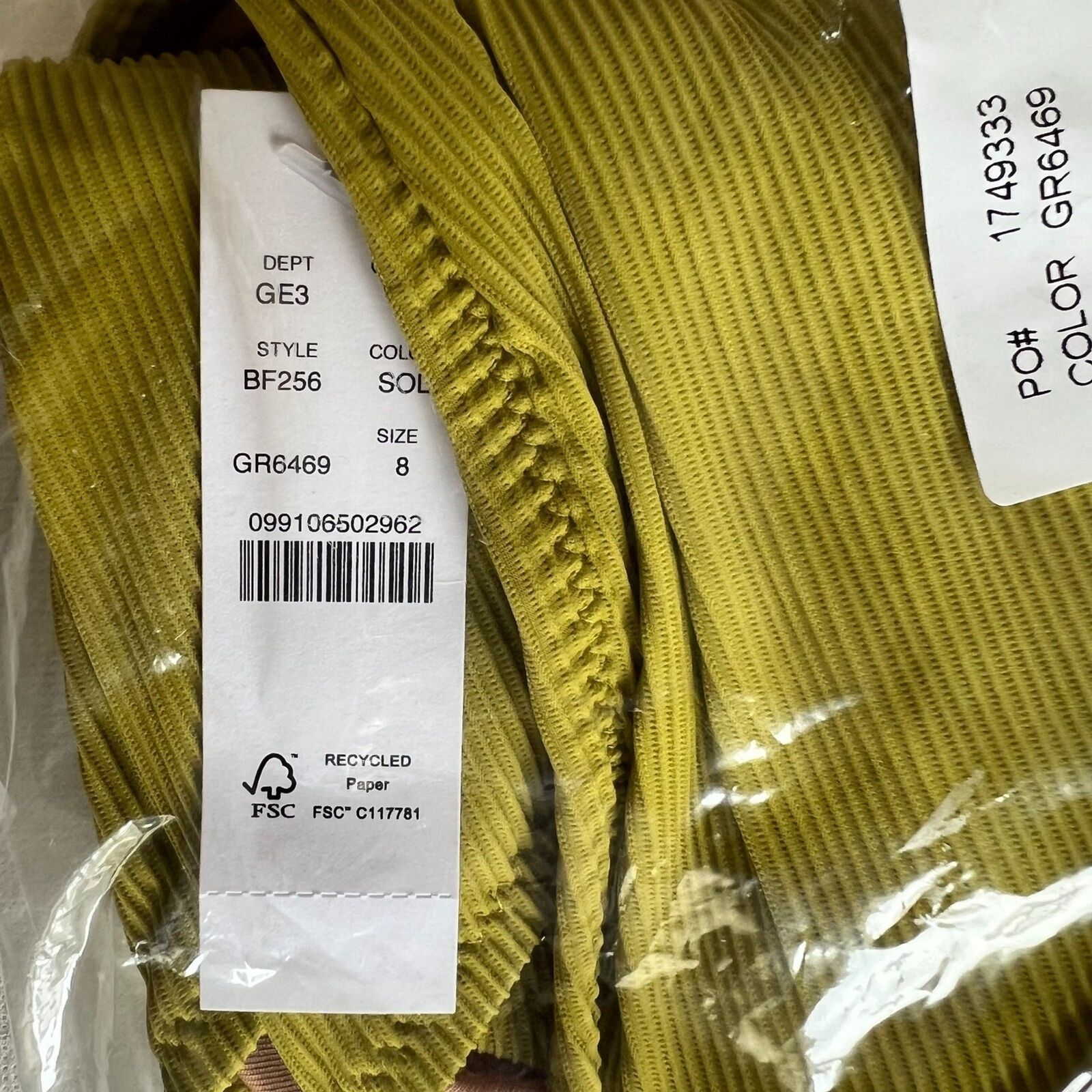 J.Crew J.Crew Salermo Olive Ribbed Squareneck One-Piece, US8/M Size ONE SIZE - 10 Thumbnail