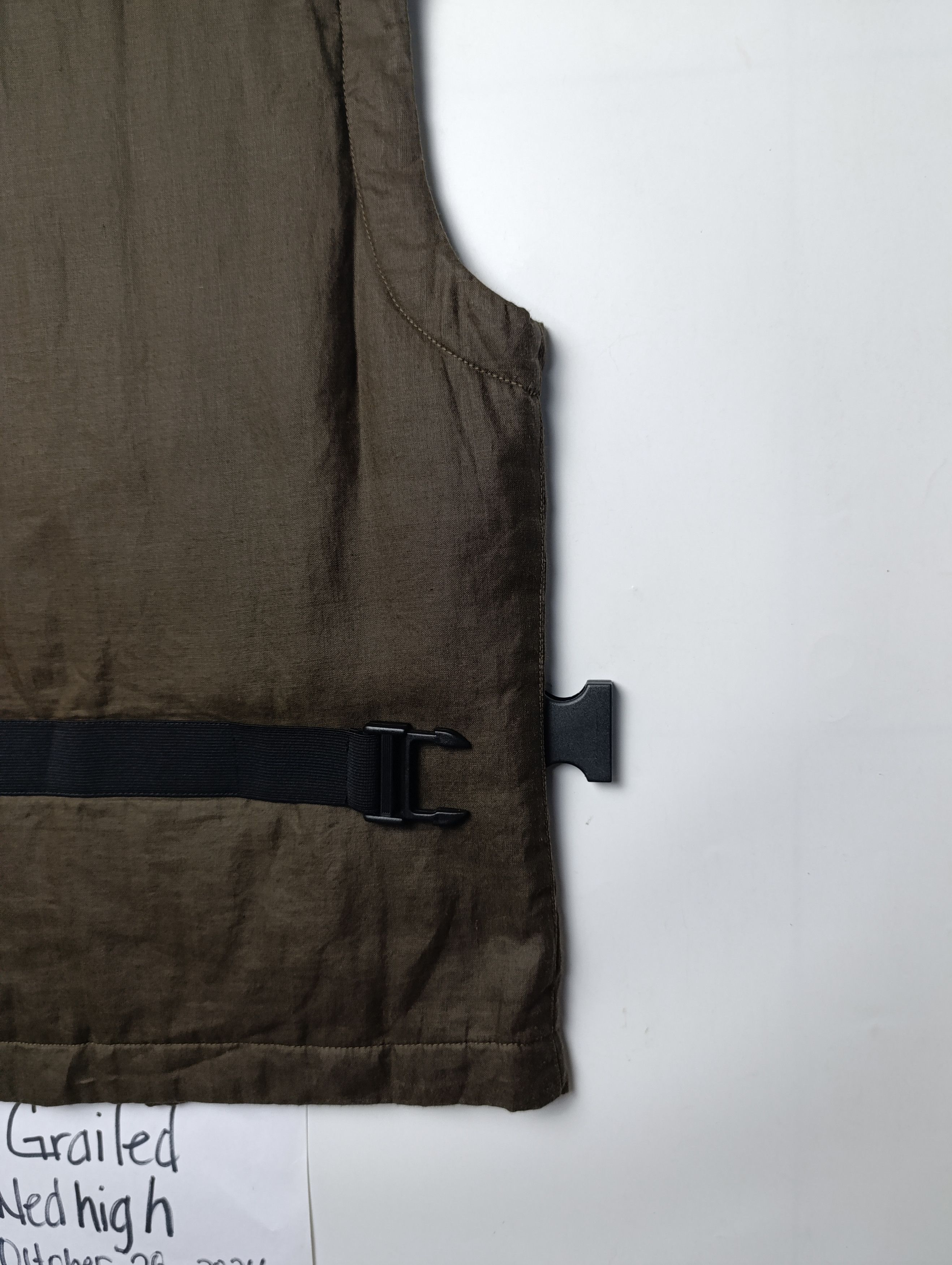 Dirk Bikkembergs 90's DIRK BIKKEMBERGS LINEN BUCKLE VEST Size US S / EU 44-46 / 1 - 7 Thumbnail