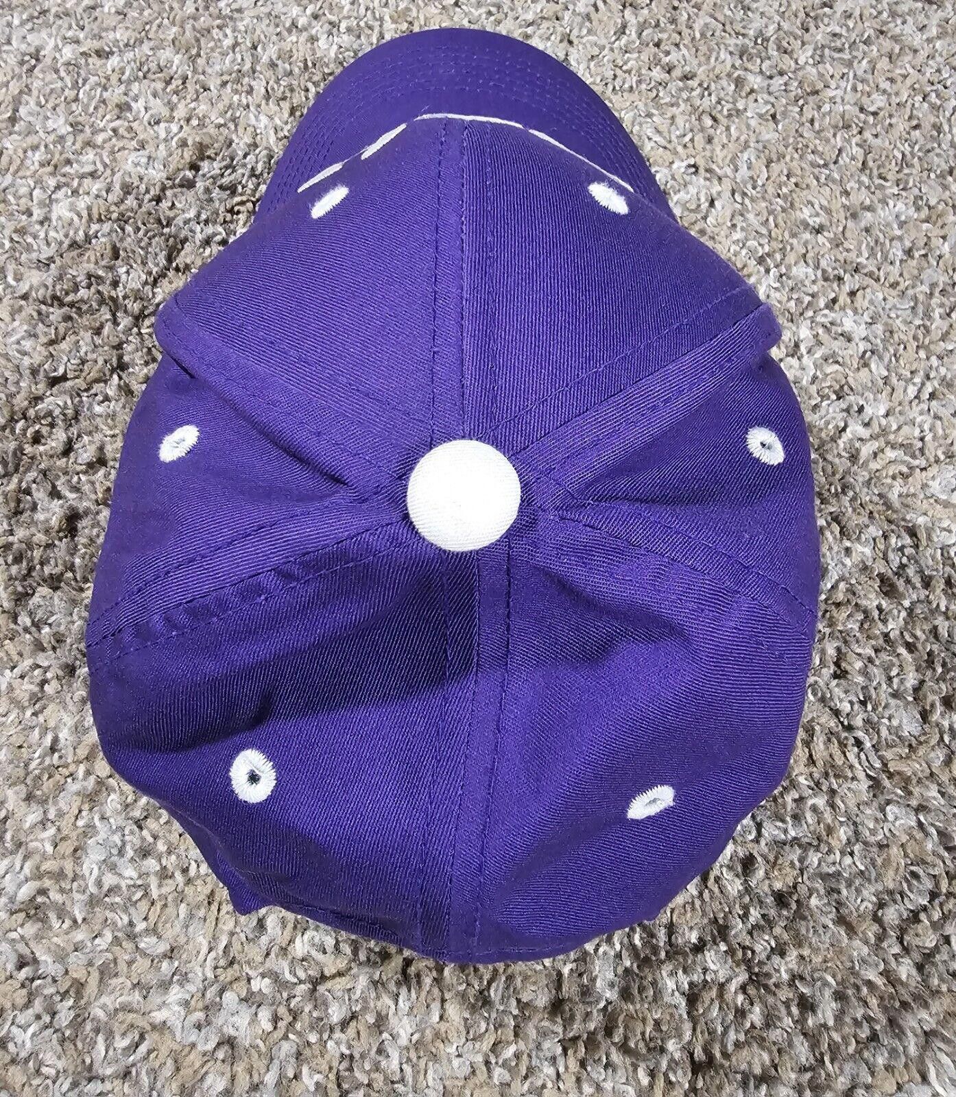Designer TCU Horned Frogs Captivating Headgear Strapback Purple Hat Size ONE SIZE - 5 Thumbnail