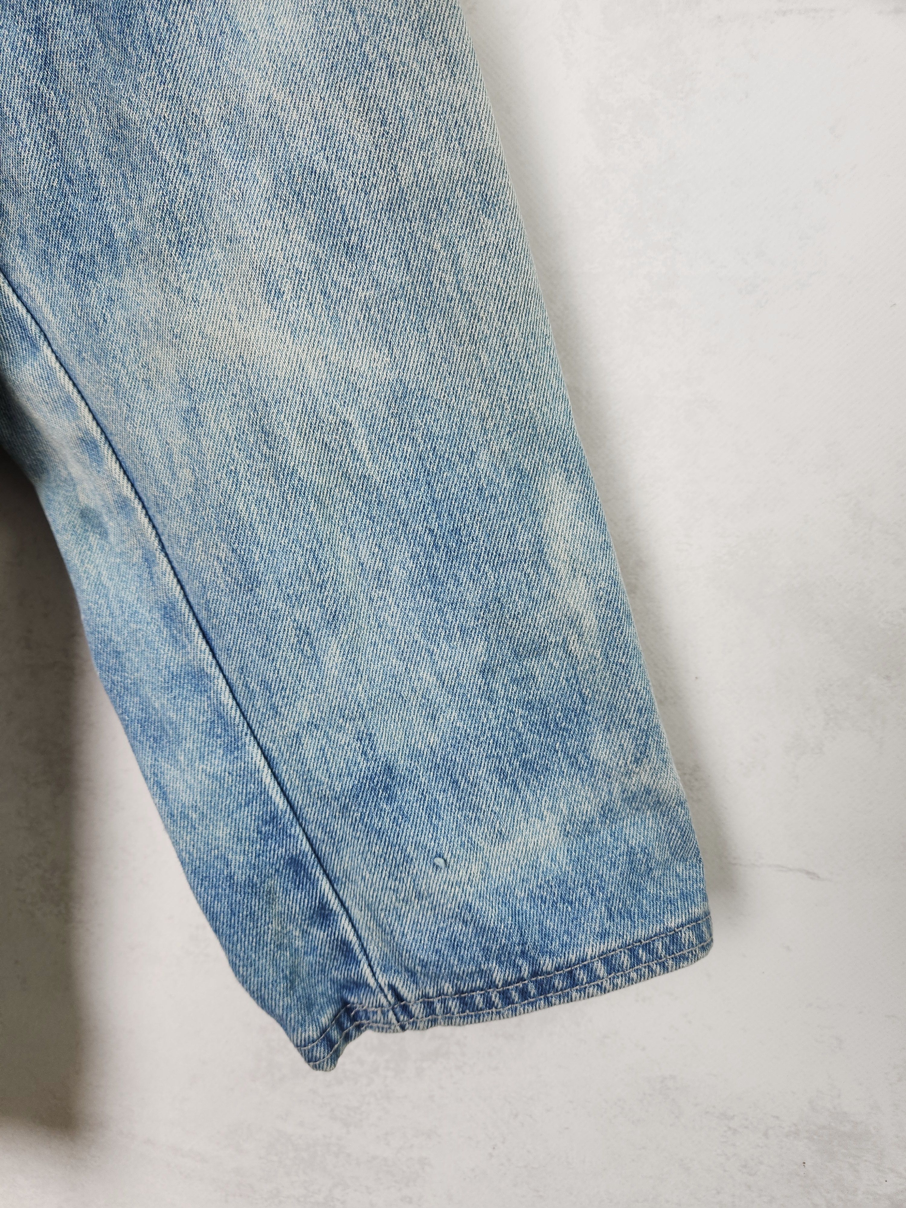 Roberto Cavalli 80s Roberto Cavalli denim jeans jacket leather flowers Size L / US 10 / IT 46 - 6 Thumbnail