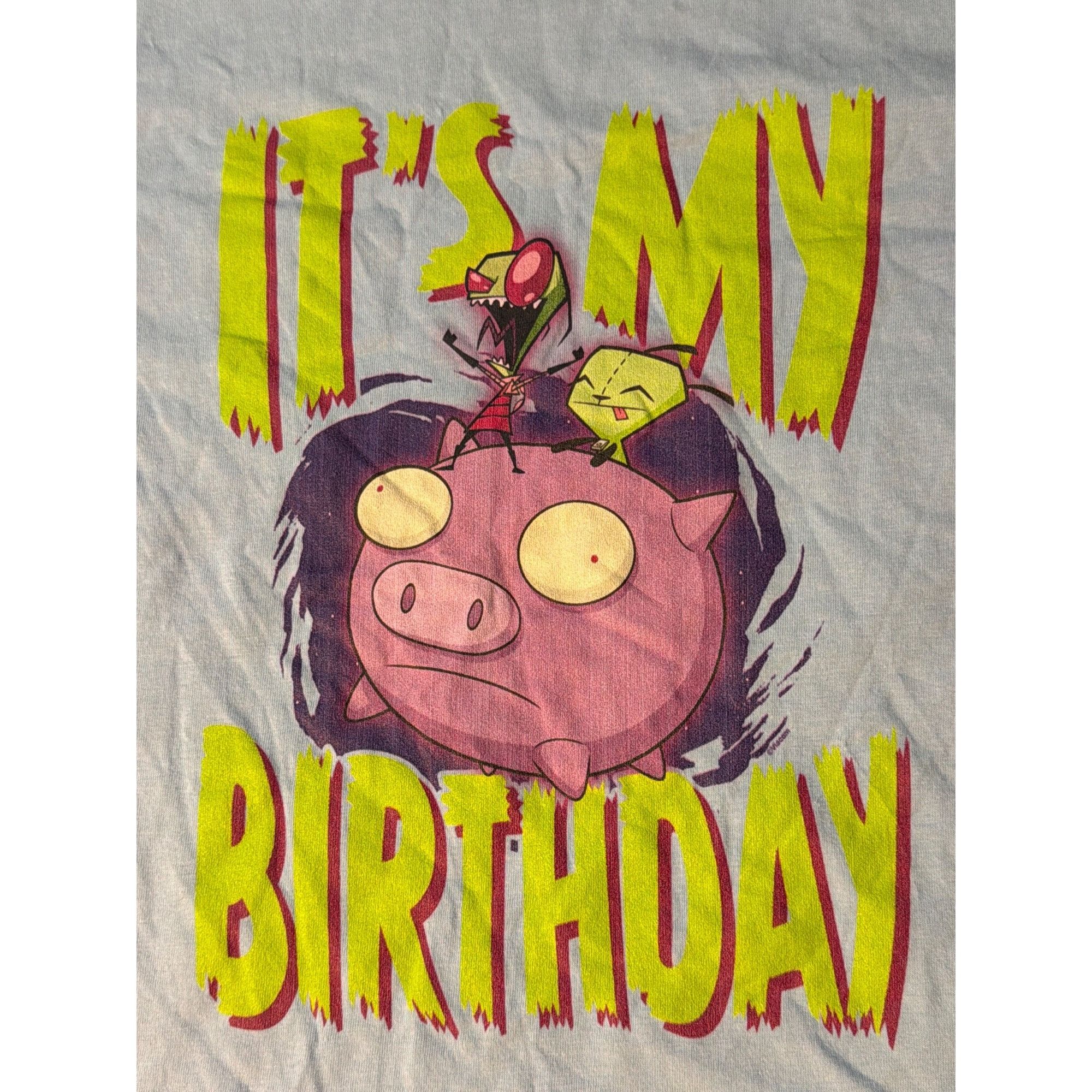Nickelodeon Nickelodeon Invader Zim Its My Birthday Light Blue T Shirt G Size M / US 6-8 / IT 42-44 - 2 Thumbnail