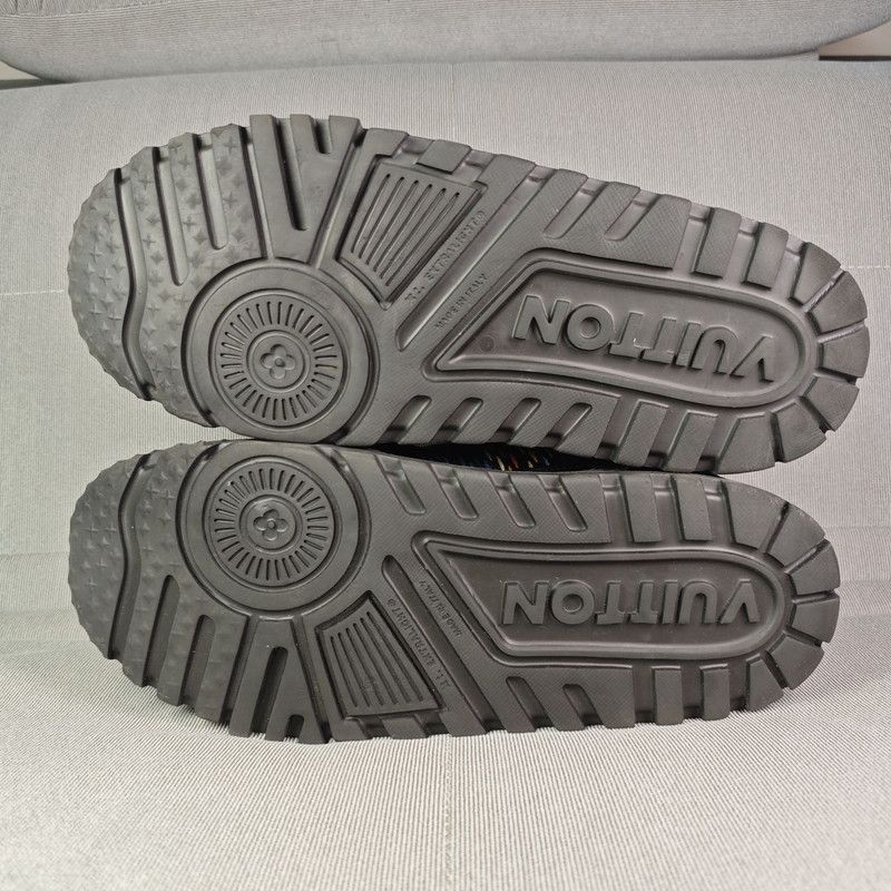 Louis Vuitton Louis Vuitton Trainer Black Low-Top Sneakers -2508 Size US 10.5 / EU 43-44 - 4 Thumbnail