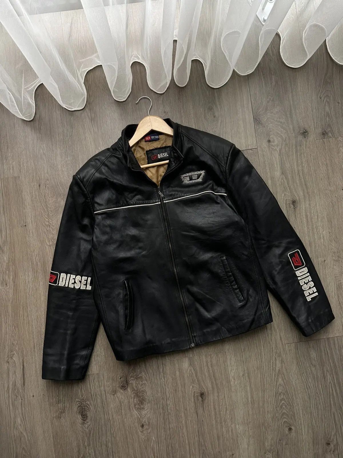 Diesel Diesel L Kramps Leather Jacket size Small Grailed