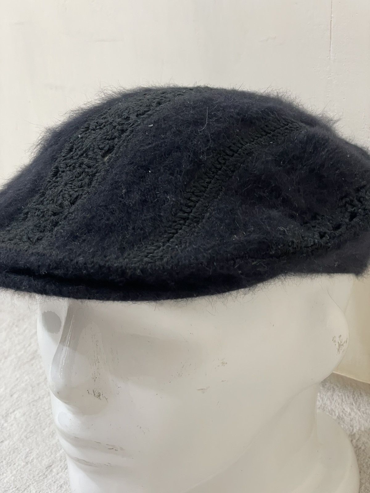 TETE HOMME Fuzzy Mohair Beret Vintage Japan Hat Y2K Japan