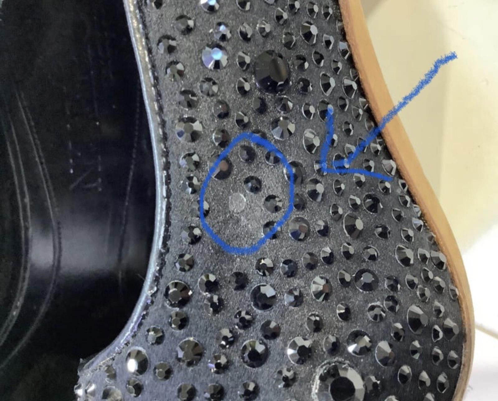 Alexander McQueen Alexander McQueen 38.5 Black Crystal Pumps High Heels Size US 8.5 / IT 38.5 - 7 Thumbnail