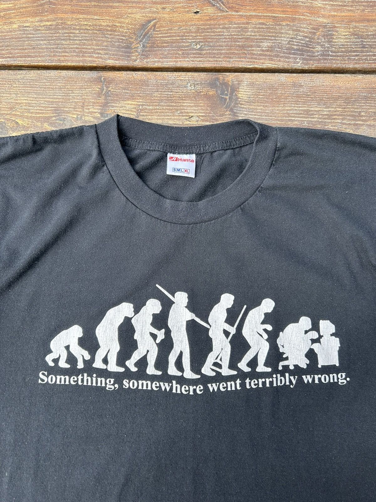 Hanes × Vintage Vintage 90s evolution tshirt mens XL Size US XL / EU 56 / 4 - 2 Thumbnail