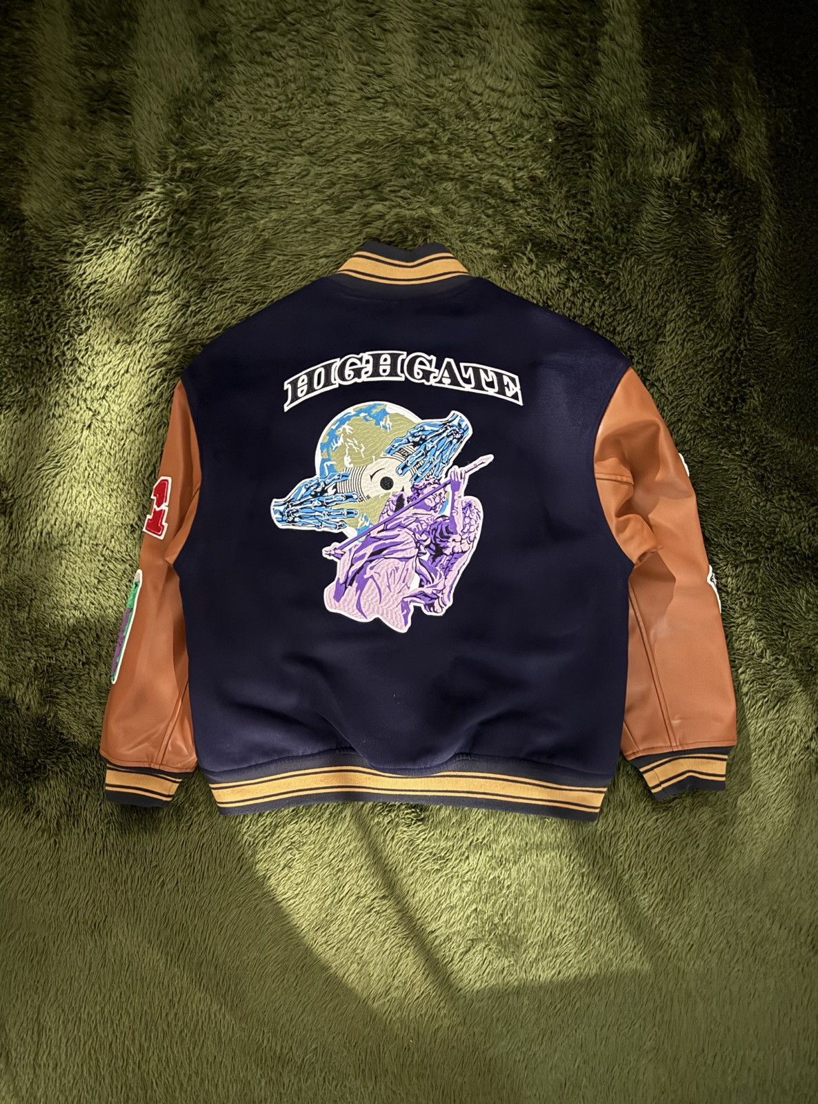Japanese Brand [1] High Gate Japan Patchwork Varsity Jacket Size US XL / EU 56 / 4 - 8 Thumbnail