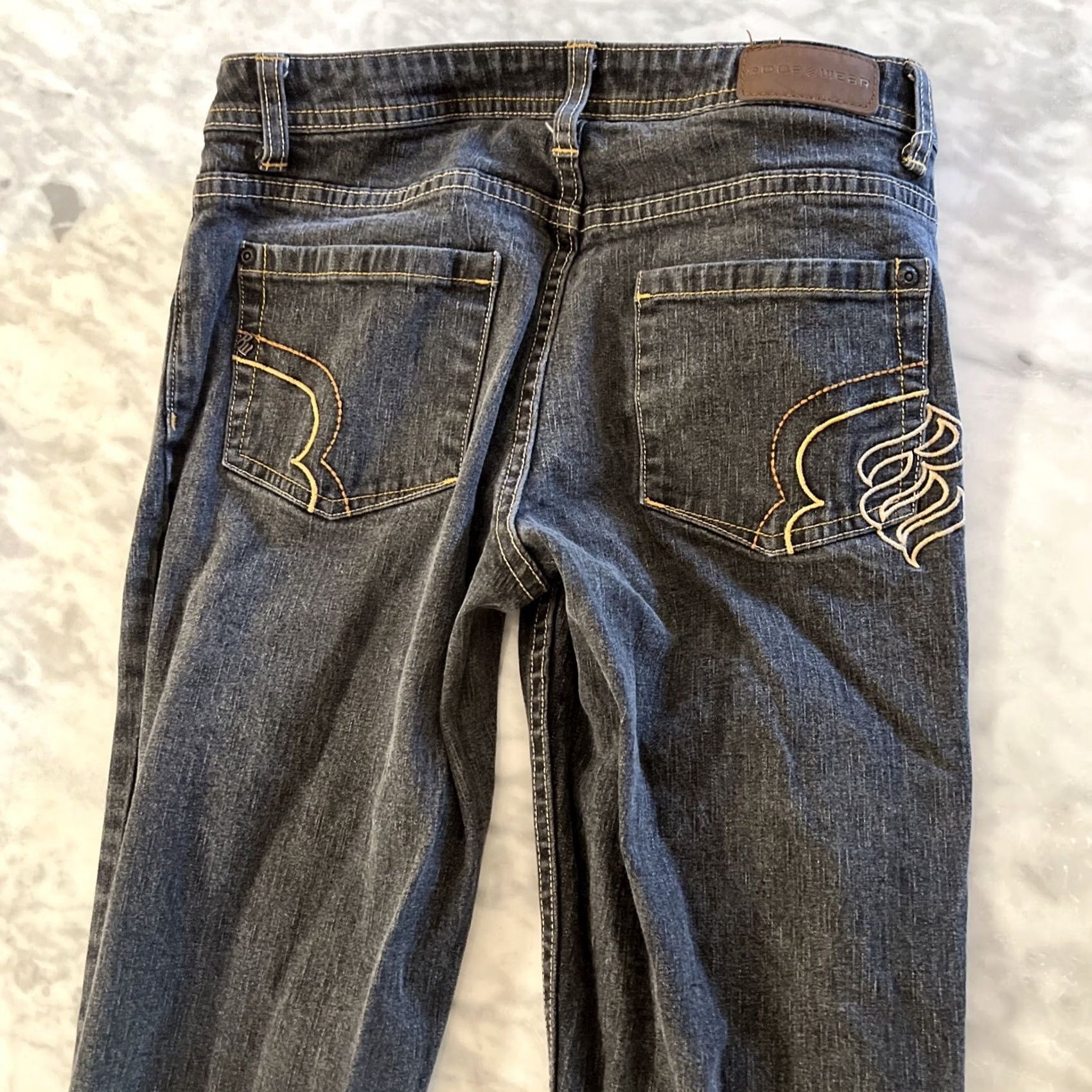 Rocawear VINTAGE Rocawear Black Jeans Women’s Size 5 Boot Cut Embroidered Denim Skinny Bootcut Womens Girls Size 27" / US 4 / IT 40 - 5 Thumbnail