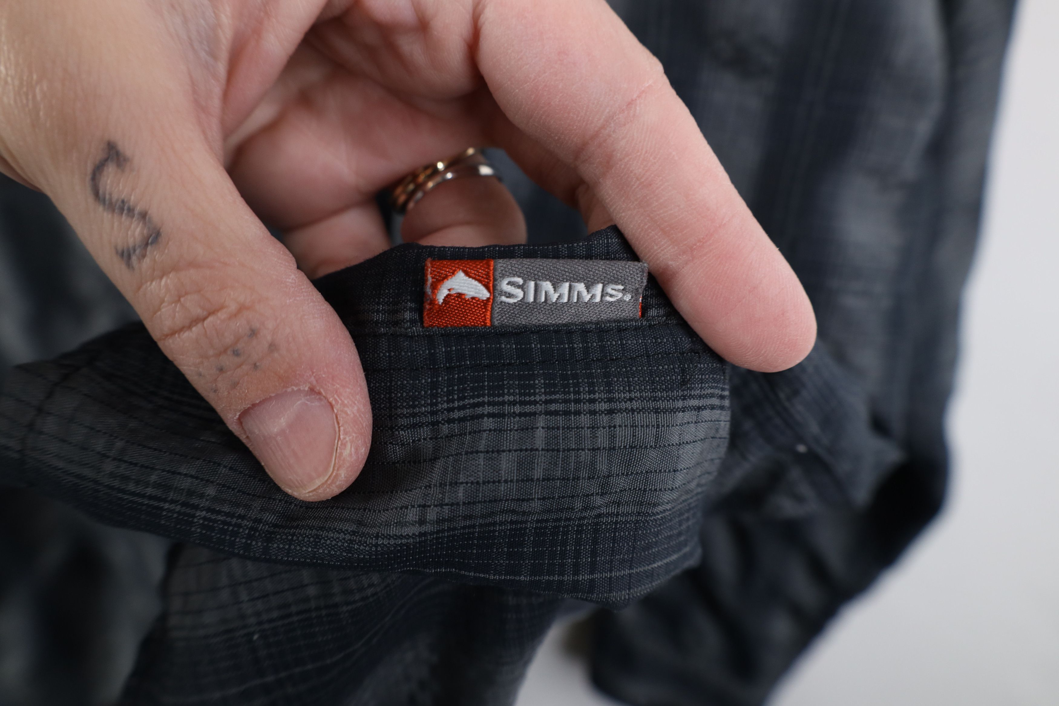 Simms Simms Fishing Double Pocket Snap Button Collared Shirt Plaid Size US XL / EU 56 / 4 - 10 Thumbnail
