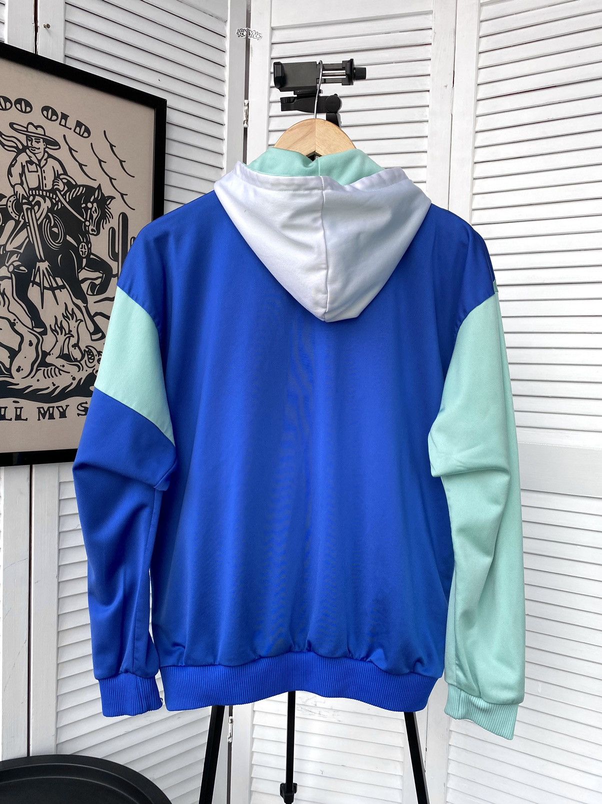Puma × Vintage Vintage 90s Puma Track 1/4 Zip Hoodie Retro Atchletic Size US M / EU 48-50 / 2 - 2 Thumbnail
