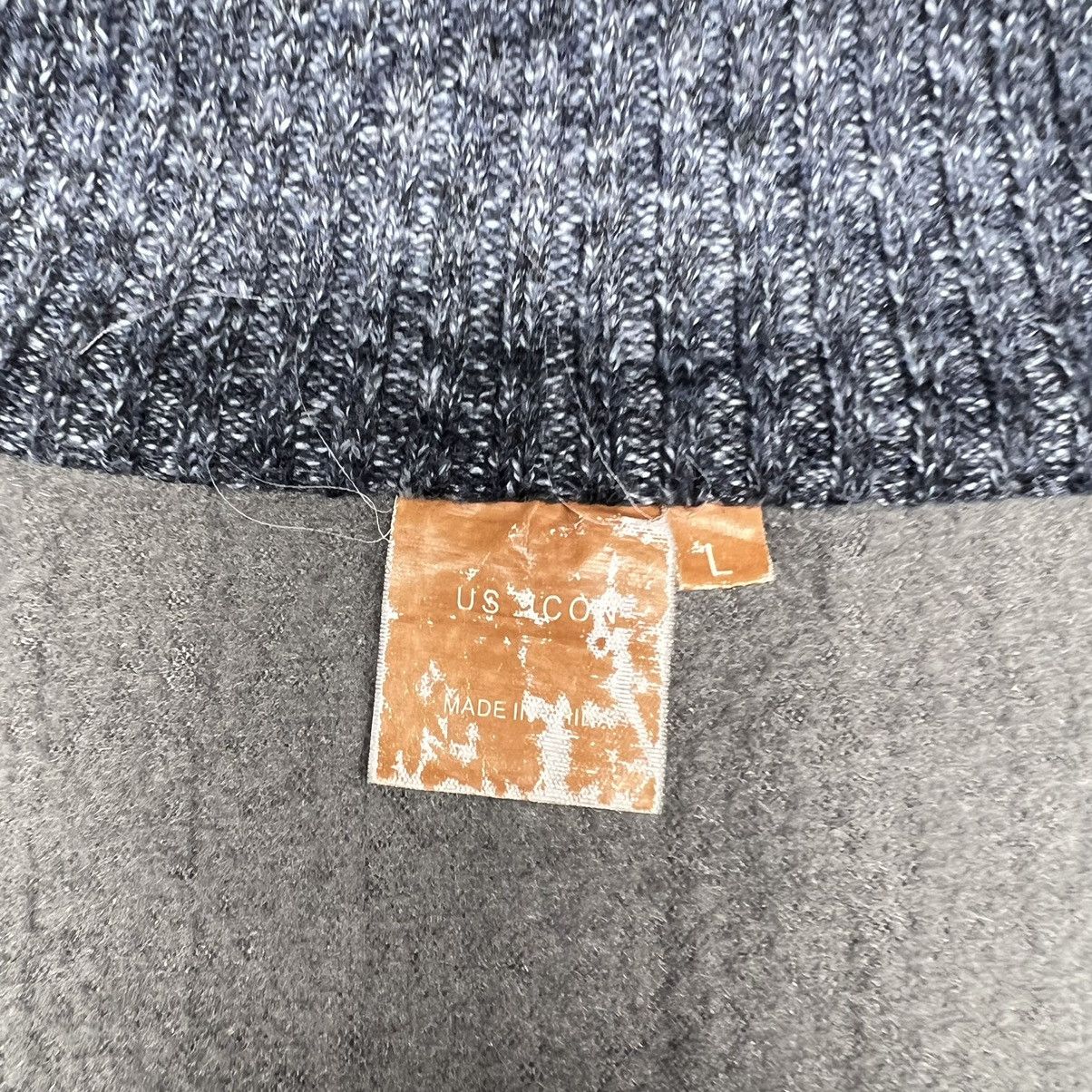 Other VTG US Icon Sweater Vest Grey Cable Knit Full Zip Patch Y2K Size US L / EU 52-54 / 3 - 10 Thumbnail