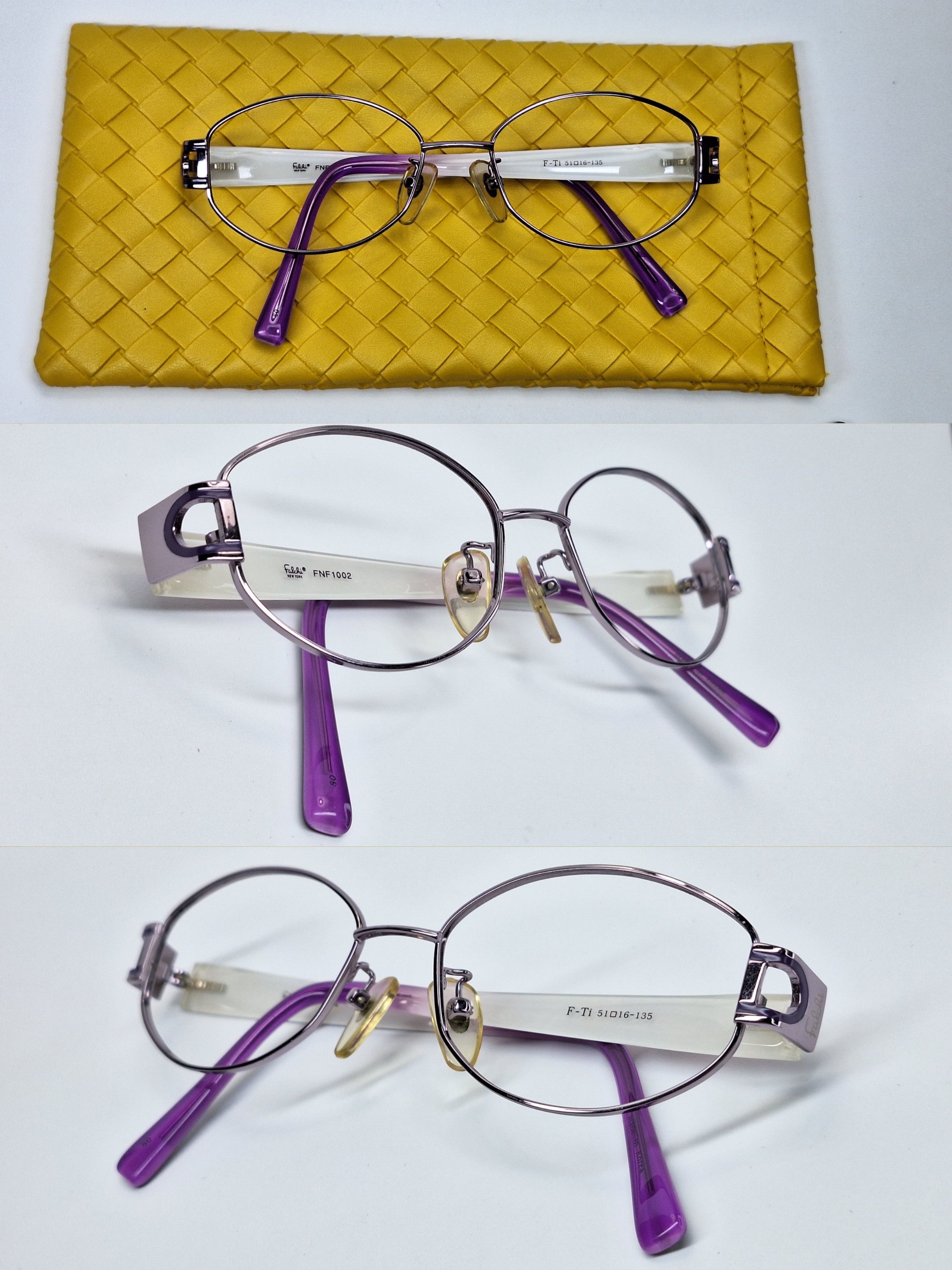 Other Falchi New York FNF1002 Flexible Titanium Eyeglasses Vintage Size ONE SIZE - 4 Thumbnail