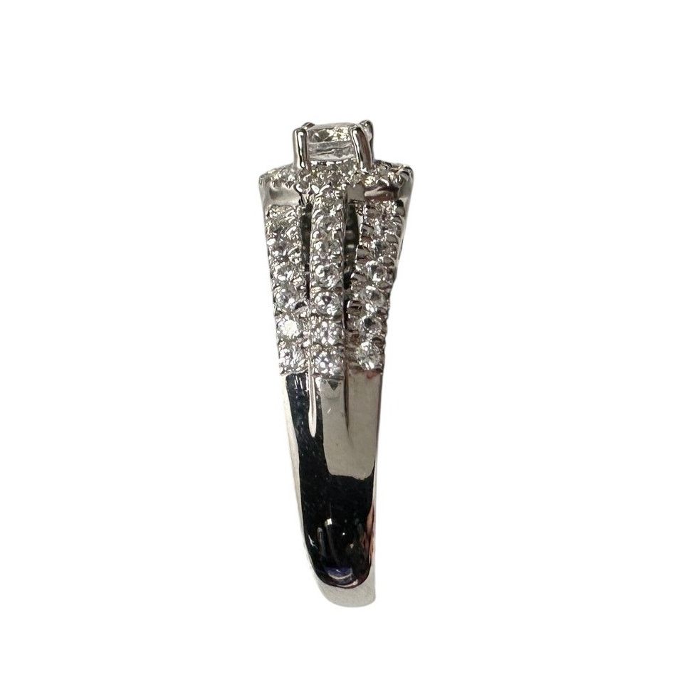Other Brilliant 1/2 Carat Split Shank Lab Created Ring Sterling Size ONE SIZE - 5 Thumbnail