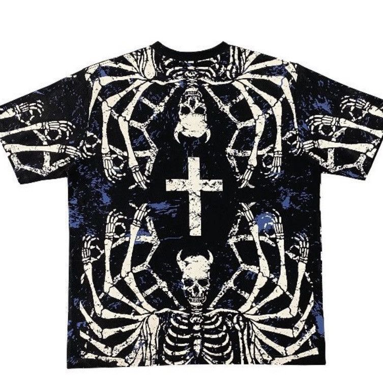 Superrradical HALF EVIL X SUPERRADICAL X UNWANTED skeleton T Size US M / EU 48-50 / 2 - 6 Thumbnail