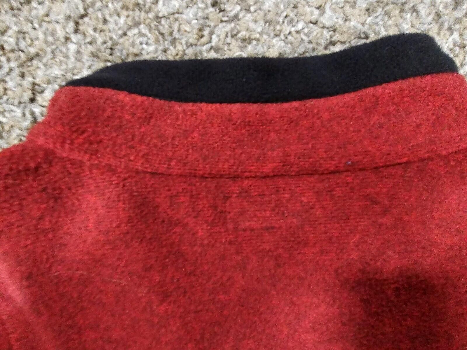 Designer Alps Red Fleece Jacket Full Zip Medium Pocket Size M / US 6-8 / IT 42-44 - 9 Thumbnail