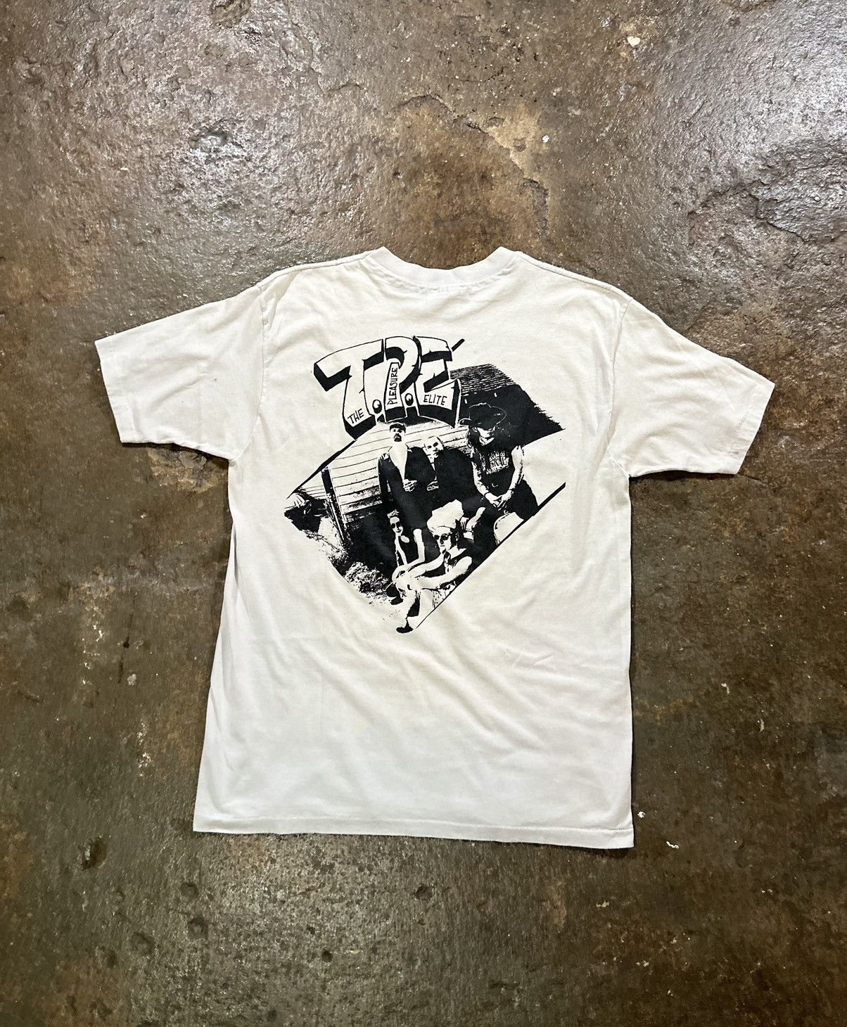 Vintage VINTAGE THE PLEASURE ELITE SHIRT SZ L WHT SINGLE STITCH RARE Size US L / EU 52-54 / 3 - 2 Thumbnail