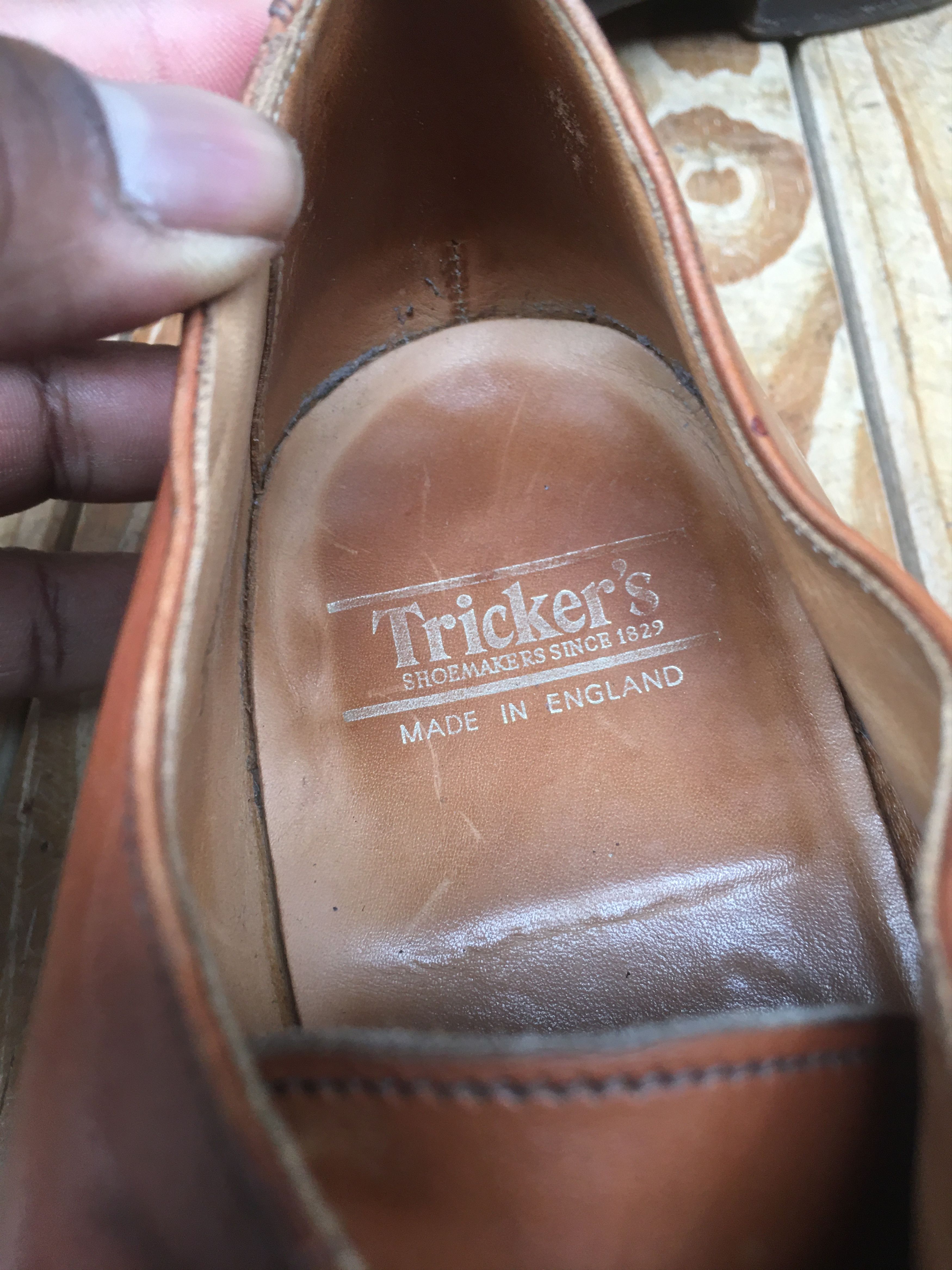 Tricker's Tricker's Regent brown plain toe leather shoes Uk 10 Size US 11 / EU 44 - 13 Thumbnail