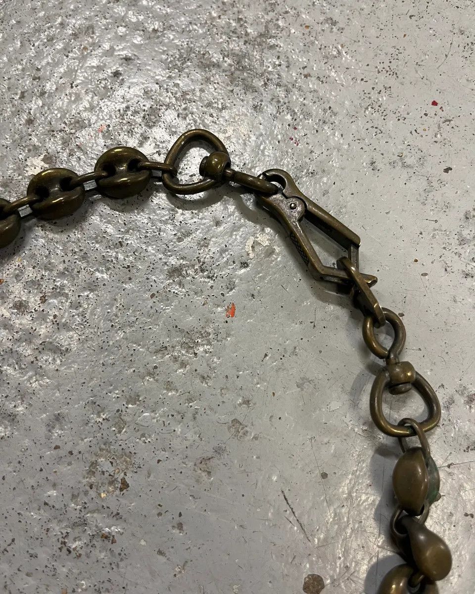 Dolce & Gabbana 2000s Dolce & Gabbana Bronze Coffee Beans Cuban Link Necklace Size ONE SIZE - 4 Thumbnail