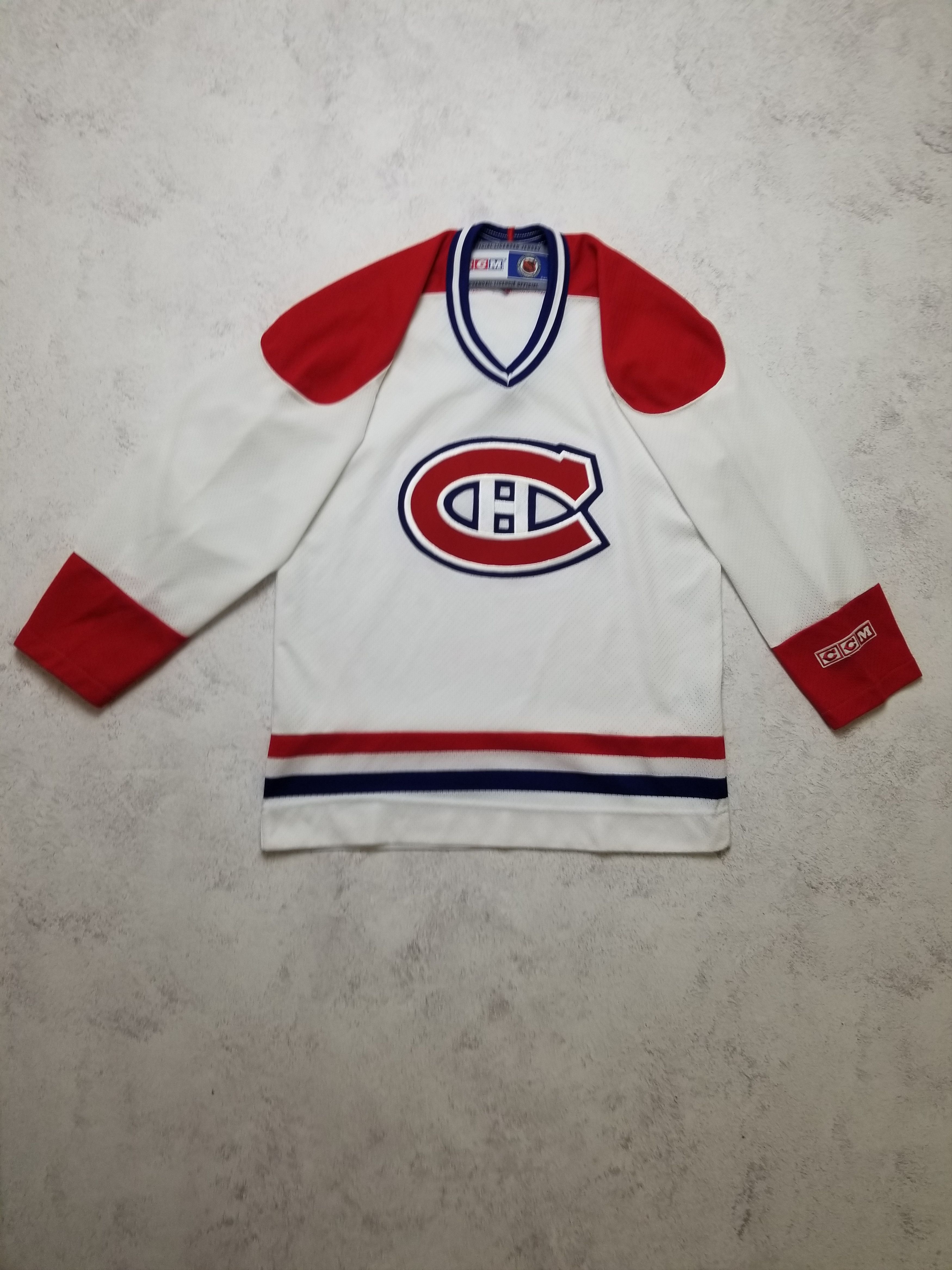 Ccm Montreal Canadiens CCM Air-Knit Jersey Sz Youth XL Men's XS Size US XS / EU 42 / 0 - 2 Thumbnail