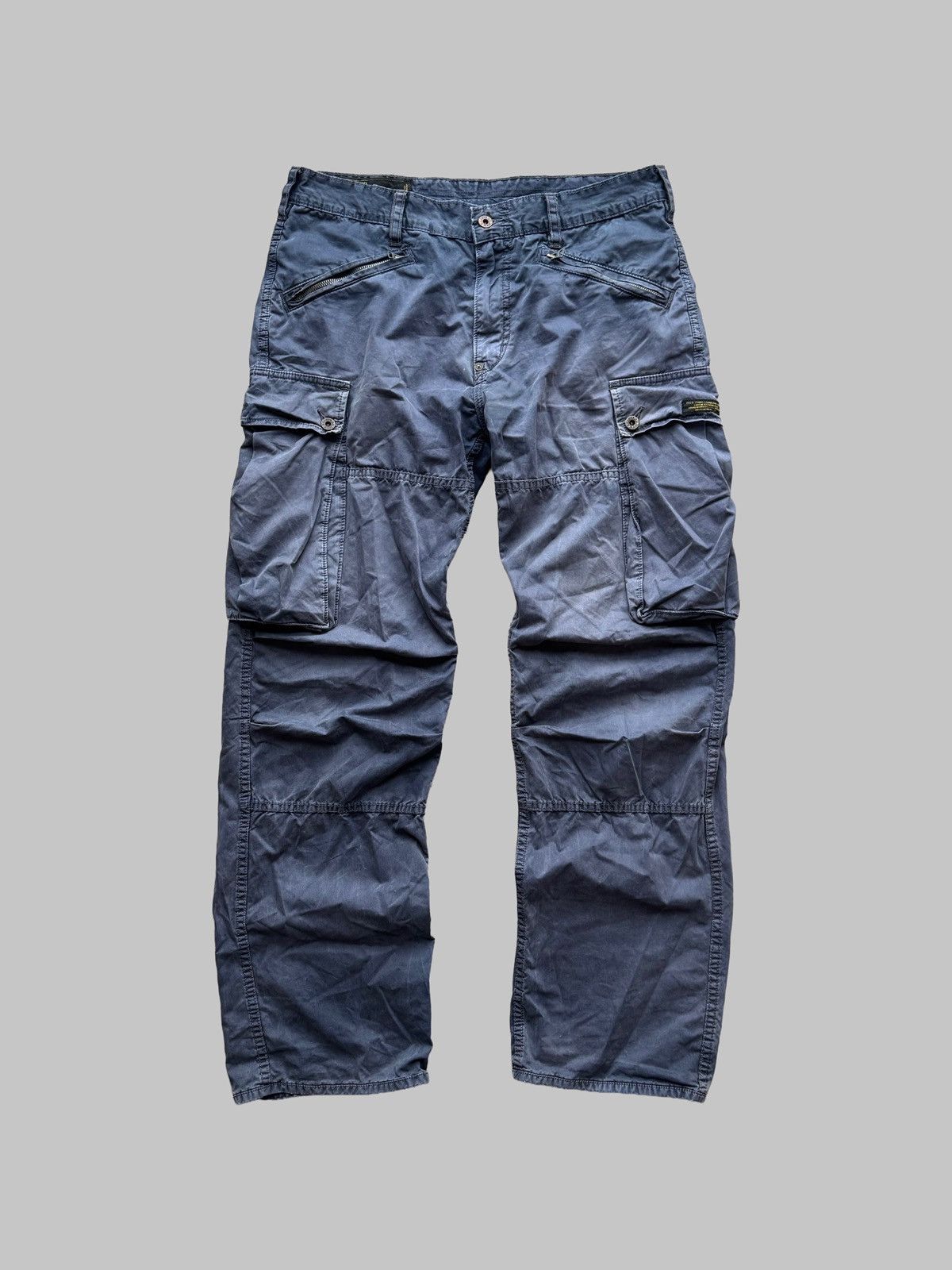 Polo Ralph Lauren Parachute Cargo Pants Polo Jeans Company Navy Military Faded Size US 34 / EU 50 - 1 Thumbnail