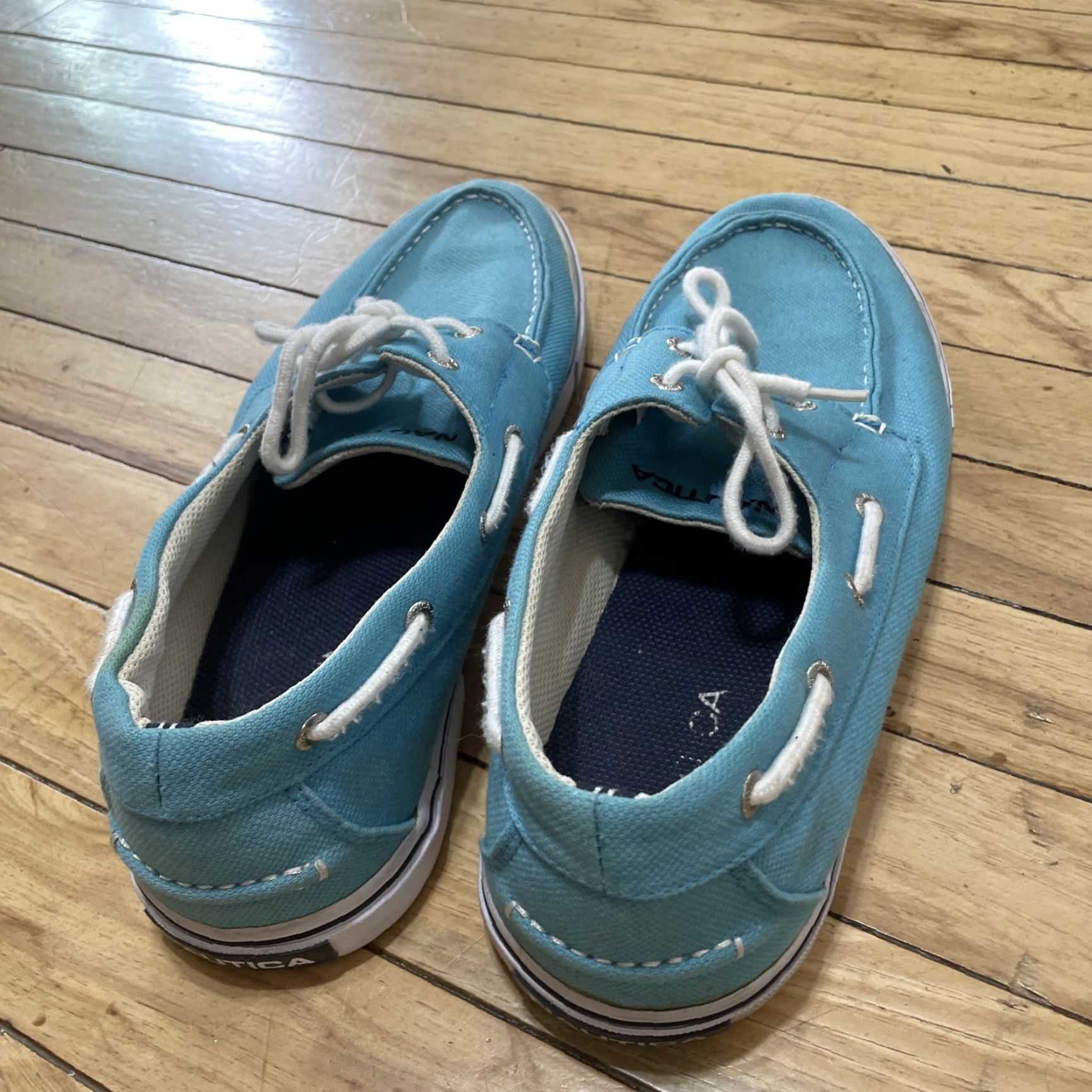 Nautica Nautica Top Sider Boat Shoes Men 13 Teal Blue Preppy Yacht Nautical Sail NM294R Size US L / EU 52-54 / 3 - 3 Thumbnail
