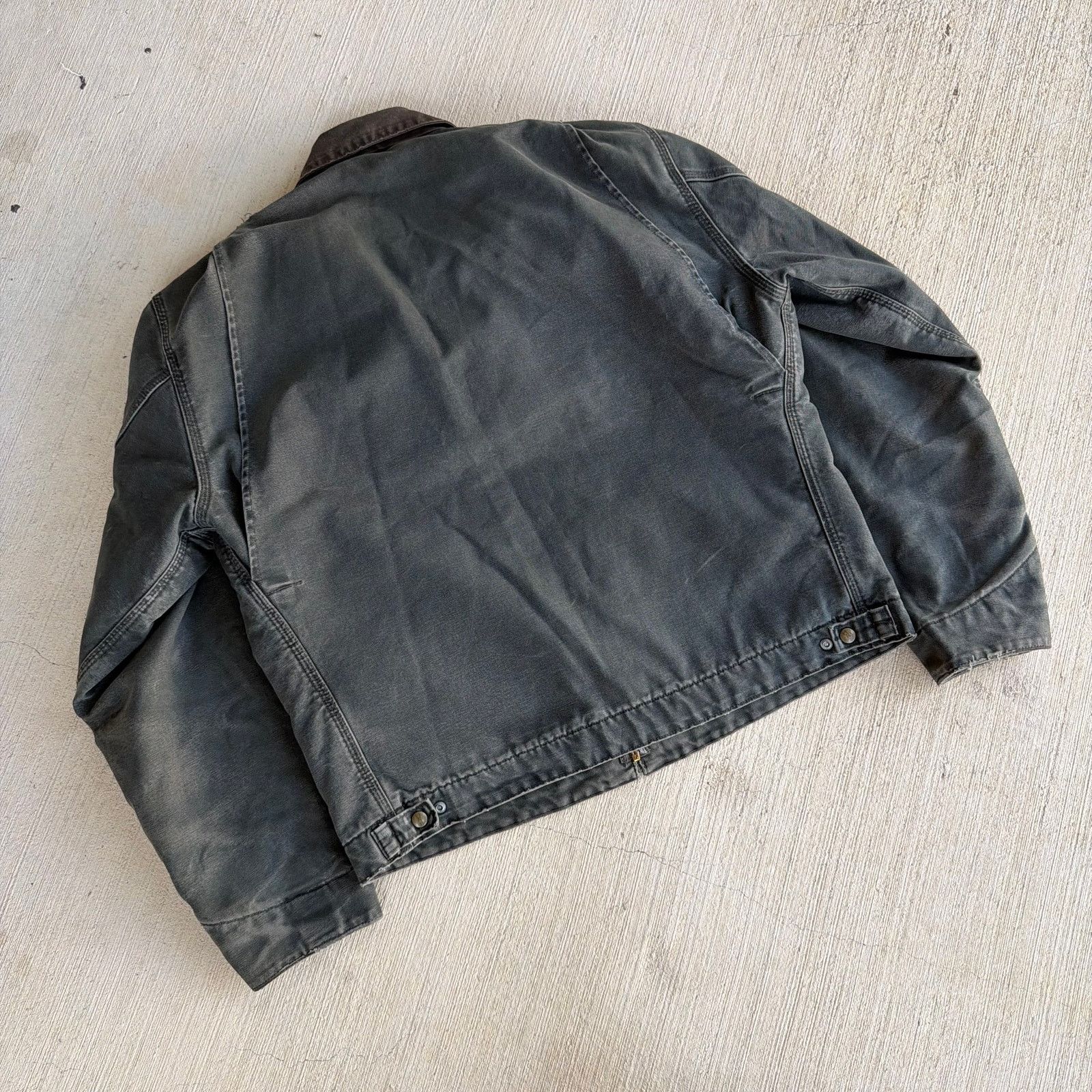 Carhartt × Vintage Carhartt faded MOS green Detroit work wear jacket Size US XL / EU 56 / 4 - 6 Thumbnail