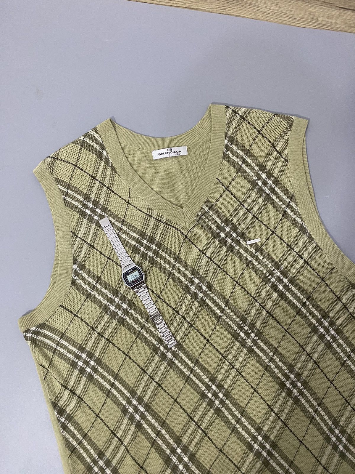 Balenciaga × Vintage 💥Stainless💥Balenciaga Vest Size US L / EU 52-54 / 3 - 4 Thumbnail