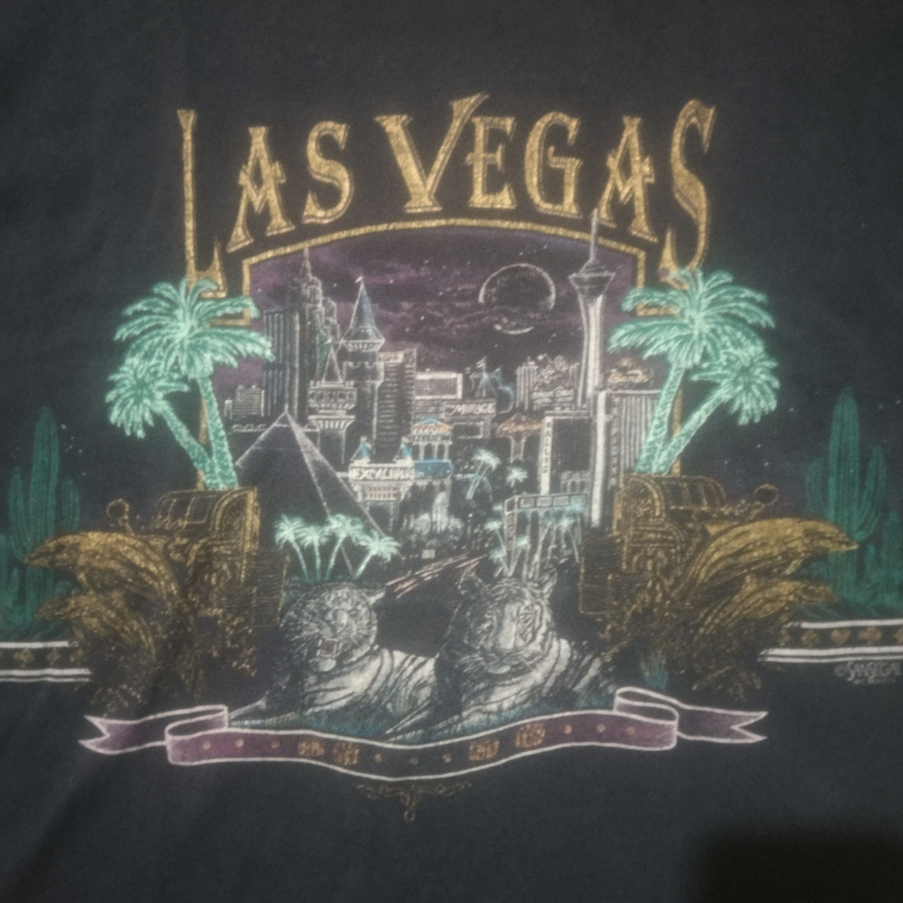 Delta × Vintage Vintage 90's Las Vegas ©️ SanSegal t shirt Size US M / EU 48-50 / 2 - 3 Thumbnail