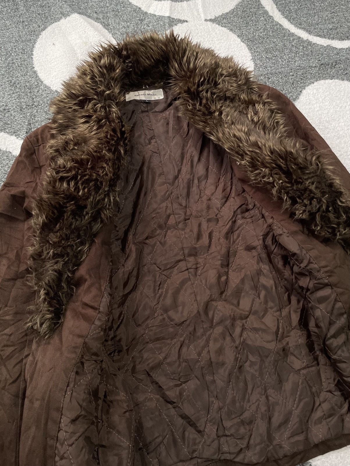 Japanese Brand ROMANTIC MOCHA JAPANESE BLAZER FAUX FUR Size US S / EU 44-46 / 1 - 6 Thumbnail