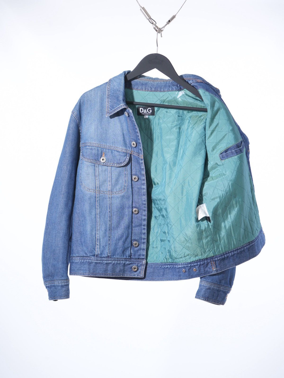 Dolce & Gabbana DG Dolce & Gabbana 2000s Paded Denim Jacket Size US M / EU 48-50 / 2 - 7 Thumbnail