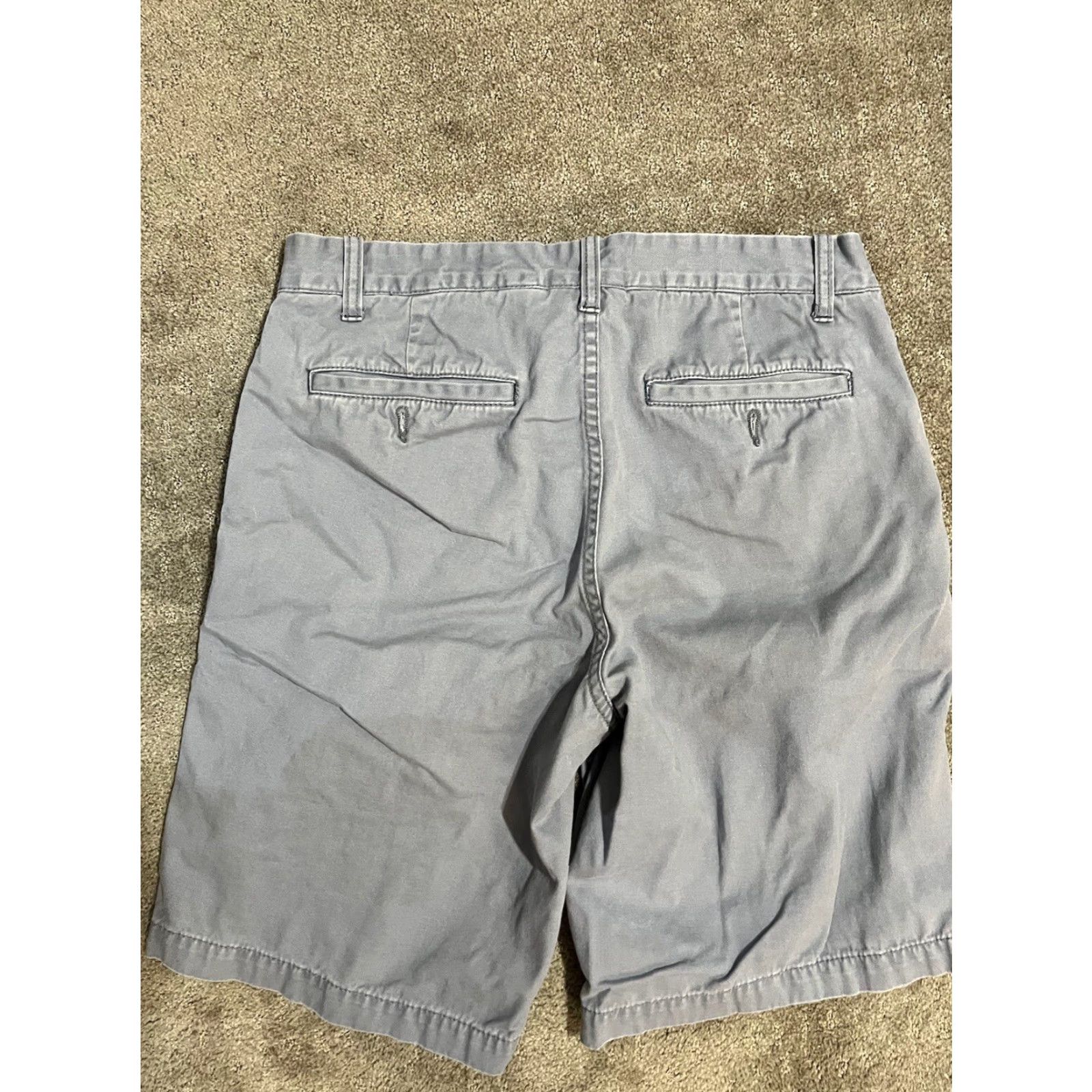 Vintage VINTAGE Black Brown 1826 Classic Fit Shorts Cotton 9" Inseam 32 Blue Men Chino Pocket Belt Loops Size US 32 / EU 48 - 2 Thumbnail