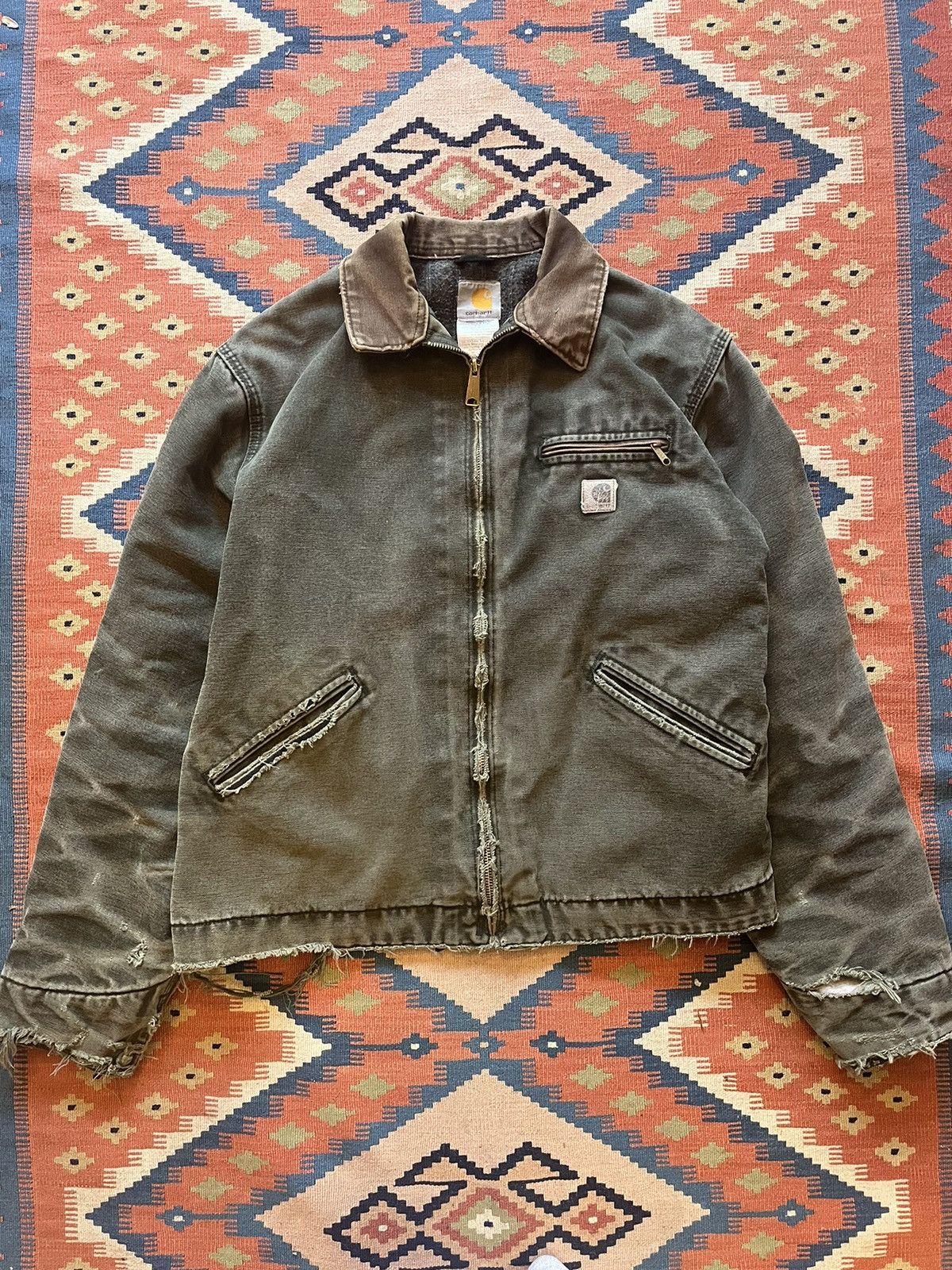 Vintage Trashed newest Carhartt Jacket