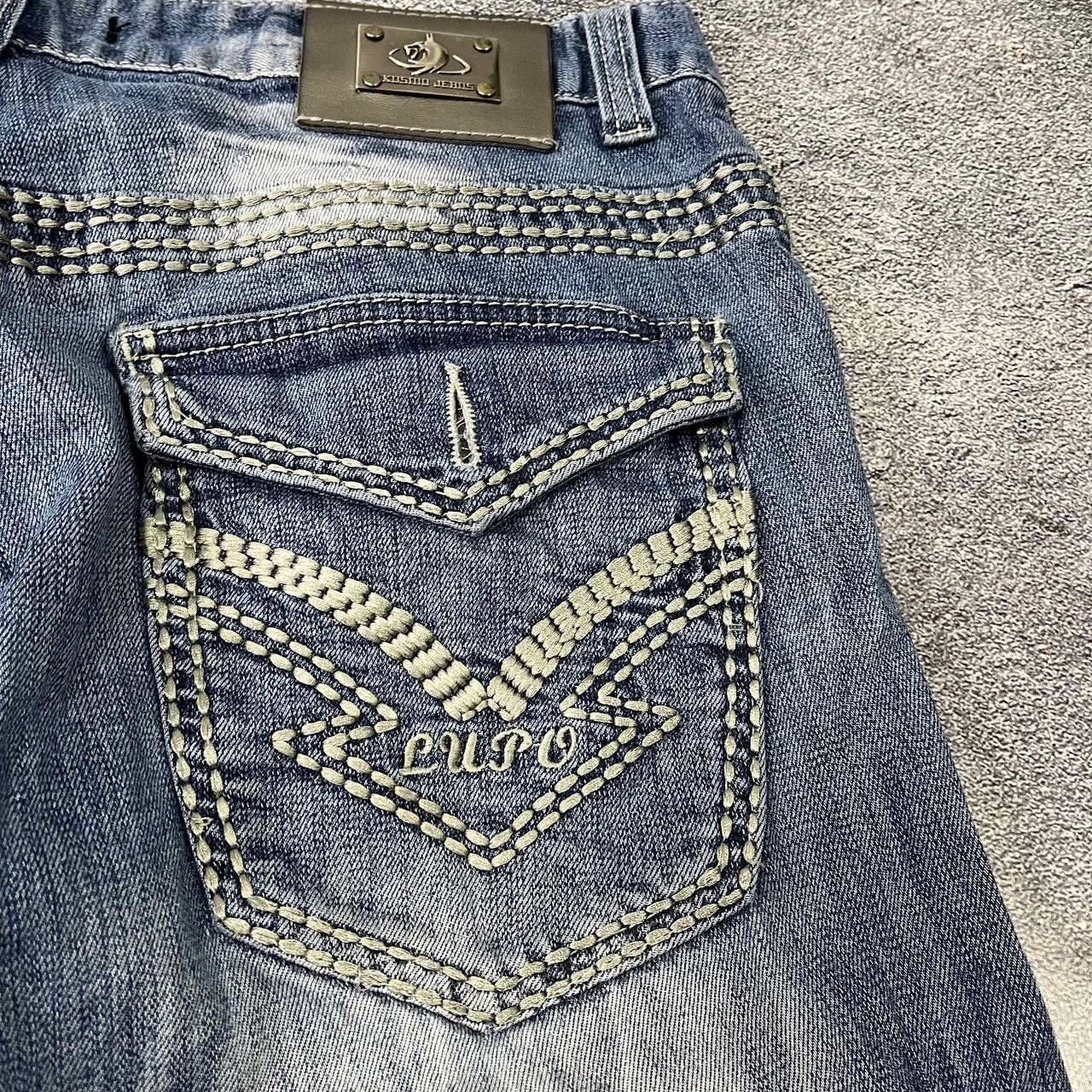Vintage Y2K Kosmo Lupo Jeans Denim Washed Embroidered Logo Size US 32 / EU 48 - 16 Thumbnail