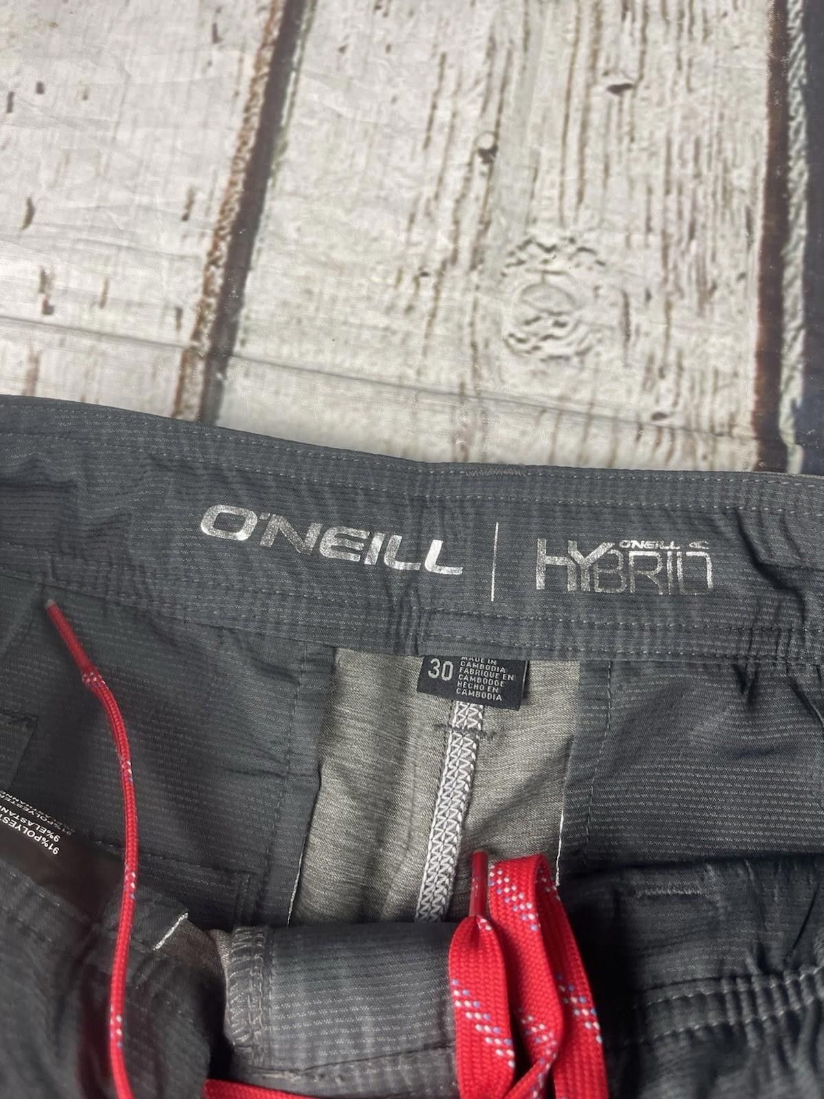 O'Neill Oneill Hybrid SHorts Mens Size 30 Grey Surf Bottoms Logo Size US 30 / EU 46 - 2 Thumbnail