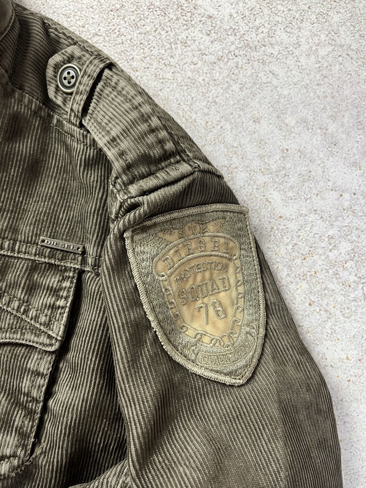 Diesel Vintage Diesel Racing Motorcycle Corduroy Jacket Cafe Racer Size US XL / EU 56 / 4 - 10 Thumbnail