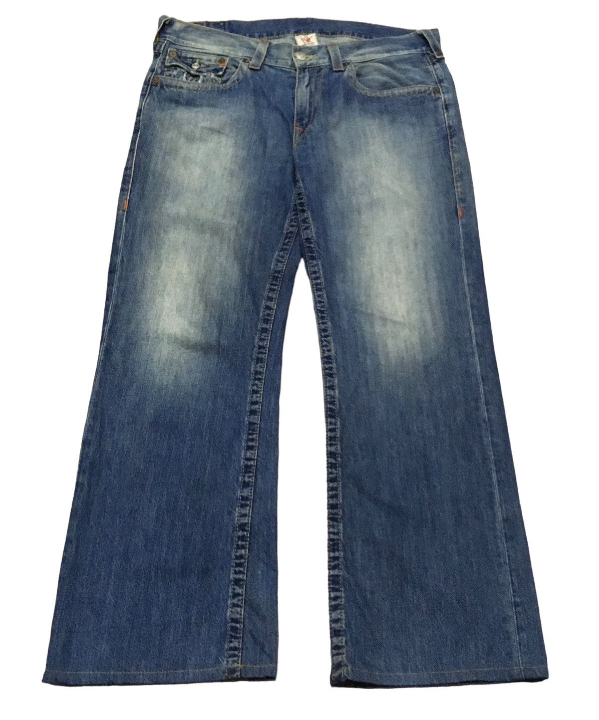 True Religion Rare Design Vintage Brand True Religion Flared Jeans 1990s Size US 36 / EU 52 - 1 Thumbnail