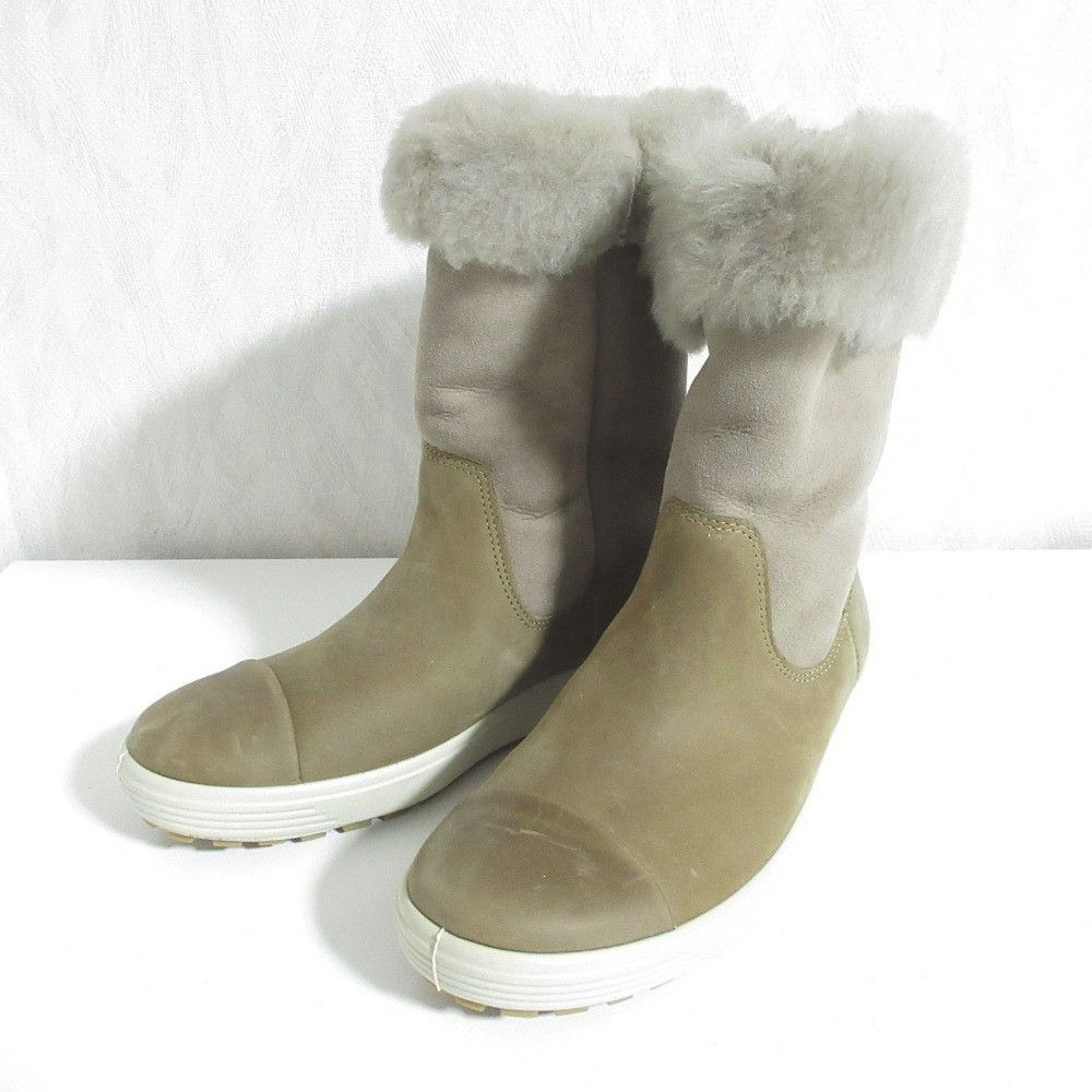 Other Ecco Soft 7 TRED Boot Sheepskin Boots Leather Shoes 560143 DUTY FREE for USA