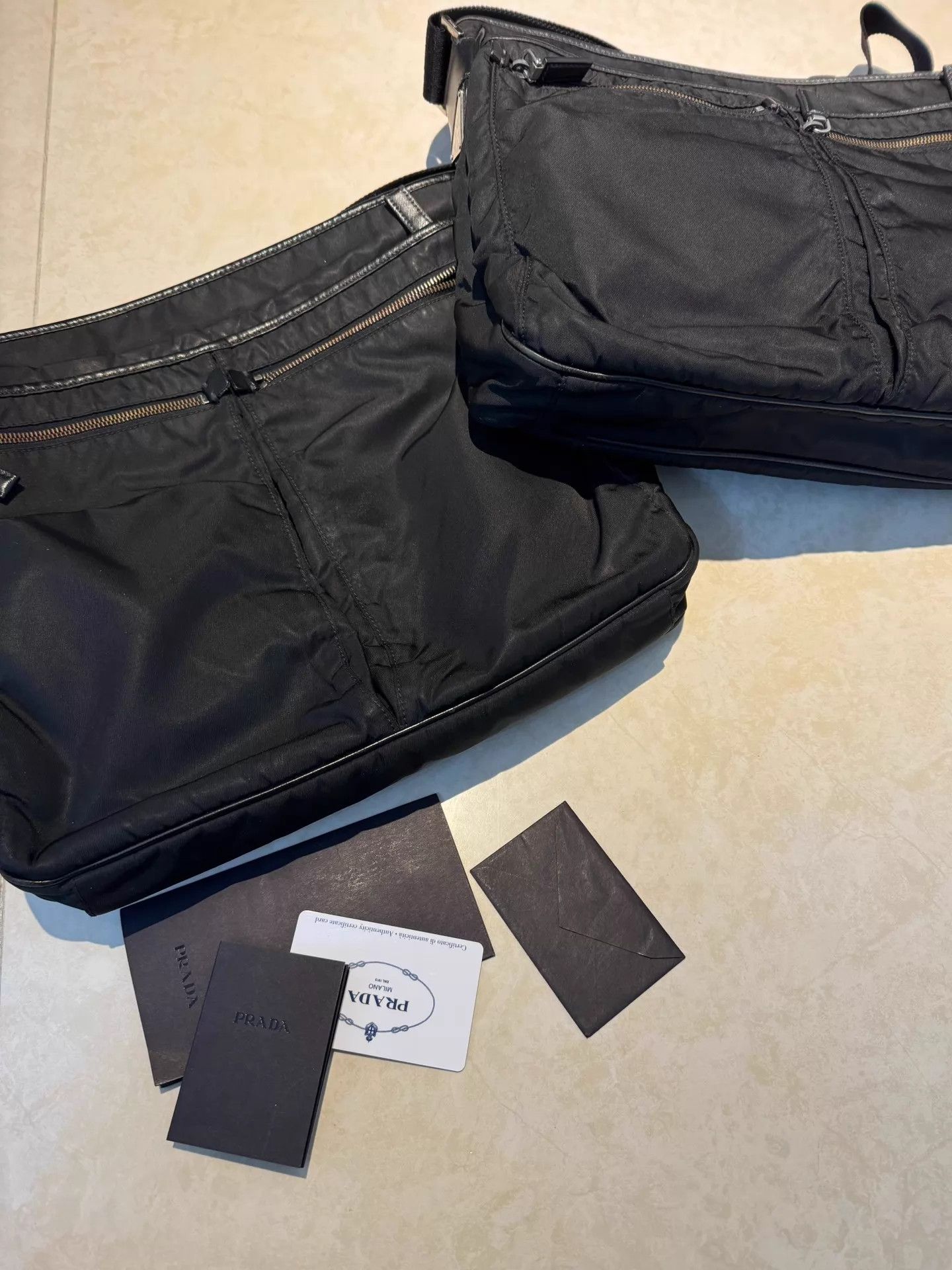 Prada Prada Logo MultiPocket Black Crossbody Frank Ocean Size ONE SIZE - 5 Thumbnail