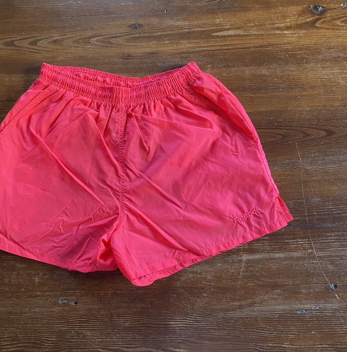 Reebok Vintage 80’s Reebok Hot Pink Nylon Running Short Shorts Size US 32 / EU 48 - 1 Thumbnail