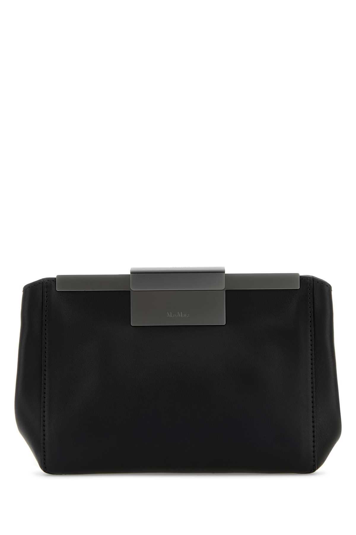 Max Mara Black Leather Belt Bag Size ONE SIZE - 1 Thumbnail